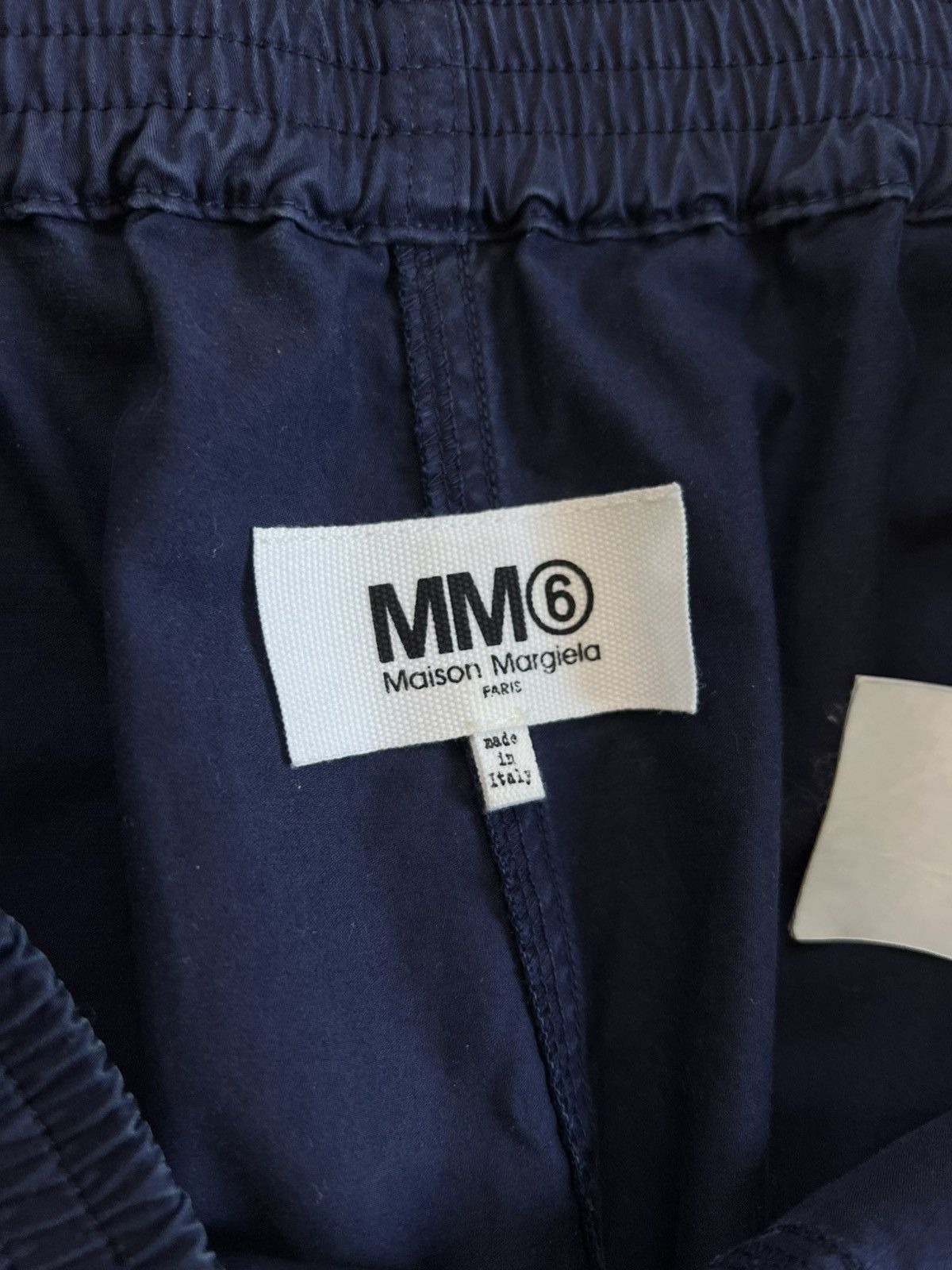 Maison Margiela MM6 Maison Margiela Blue Tapered Pants Cropped Joggers Sz 46 Size 32" / US 10 / IT 46 - 6 Thumbnail