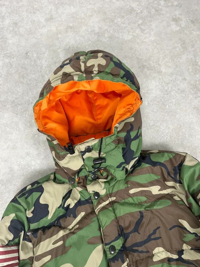 Polo Ralph Lauren 2000s Ralph Lauren USA Flag Camo Puffer Jacket Size US M / EU 48-50 / 2 - 7 Thumbnail