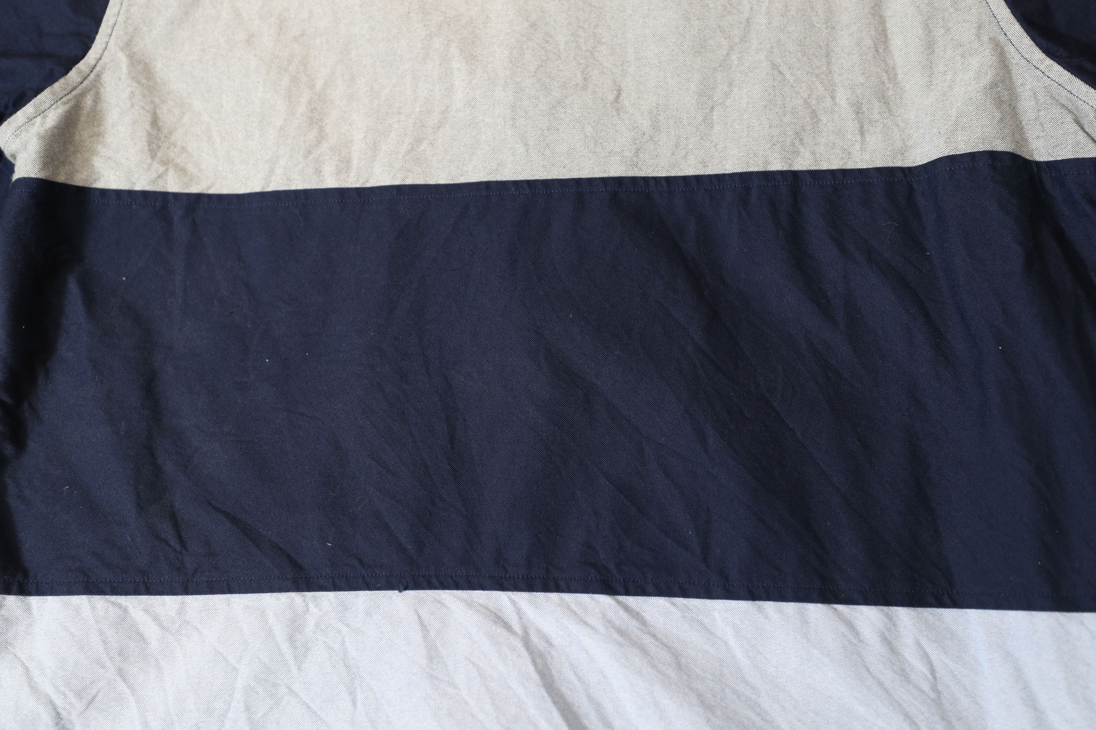 Jiberish Jiberish Navy Blue Gray Colorblock Button Shirt (XXL) Size US XXL / EU 58 / 5 - 11 Thumbnail