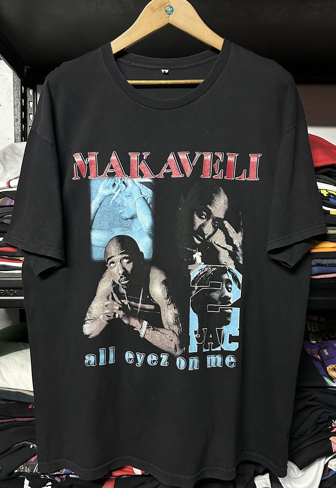 Vintage Tupac Makaveli All Eyes On Me Faded Tee