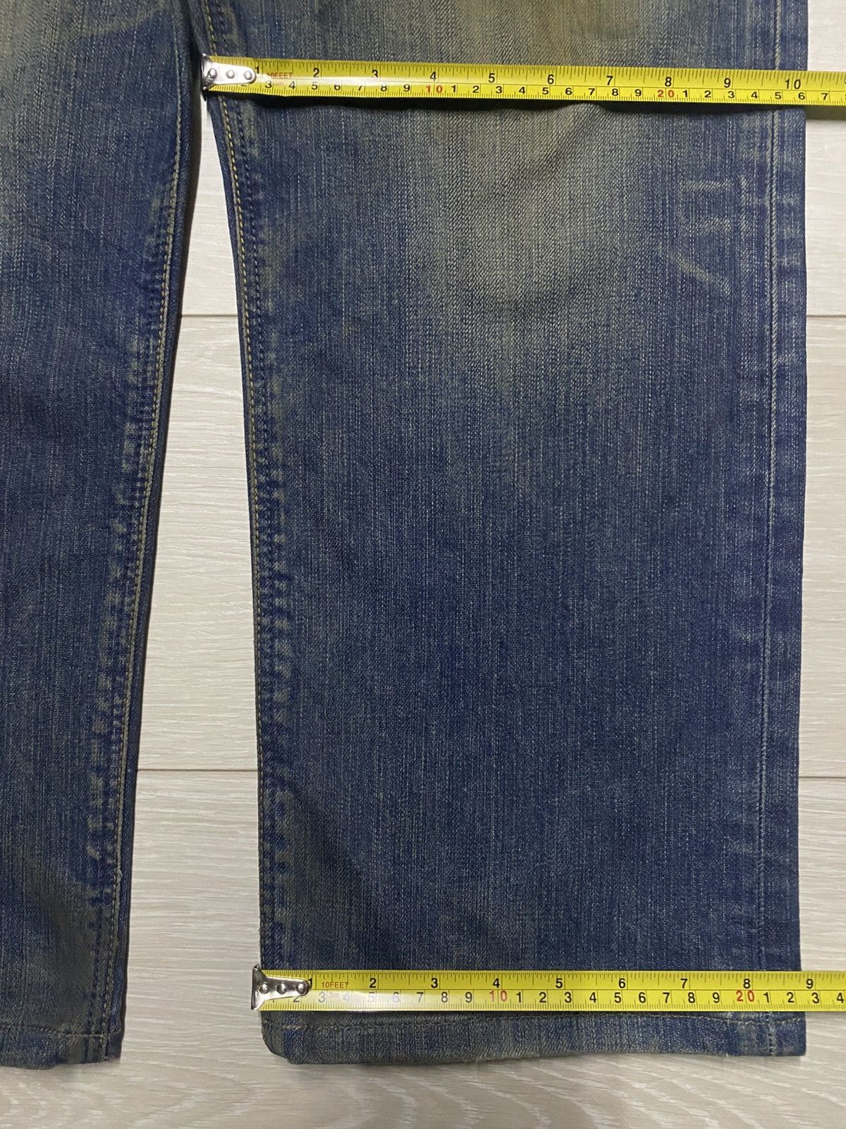 Japanese Brand Vintage Japanese Brand Edwin 503 Mud Wash Distressed Jeans Size US 34 / EU 50 - 15 Thumbnail