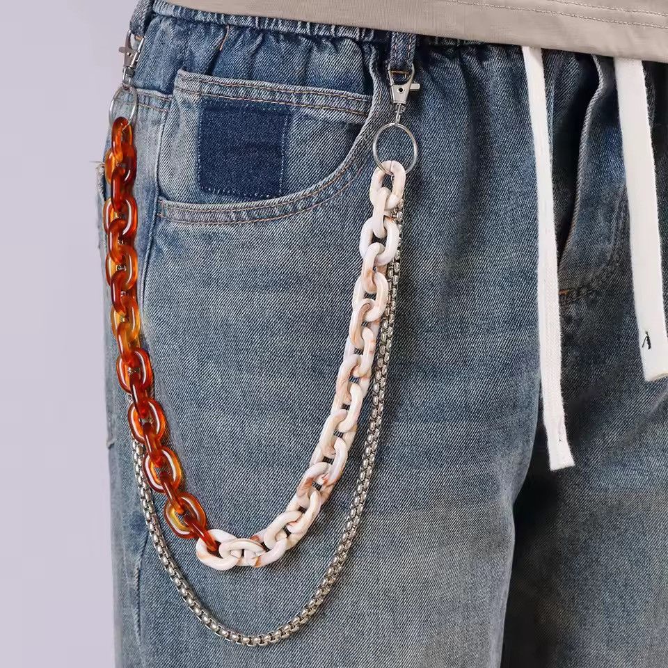 Jewelry Vintage Keychain Resin Chain Size ONE SIZE - 2 Thumbnail