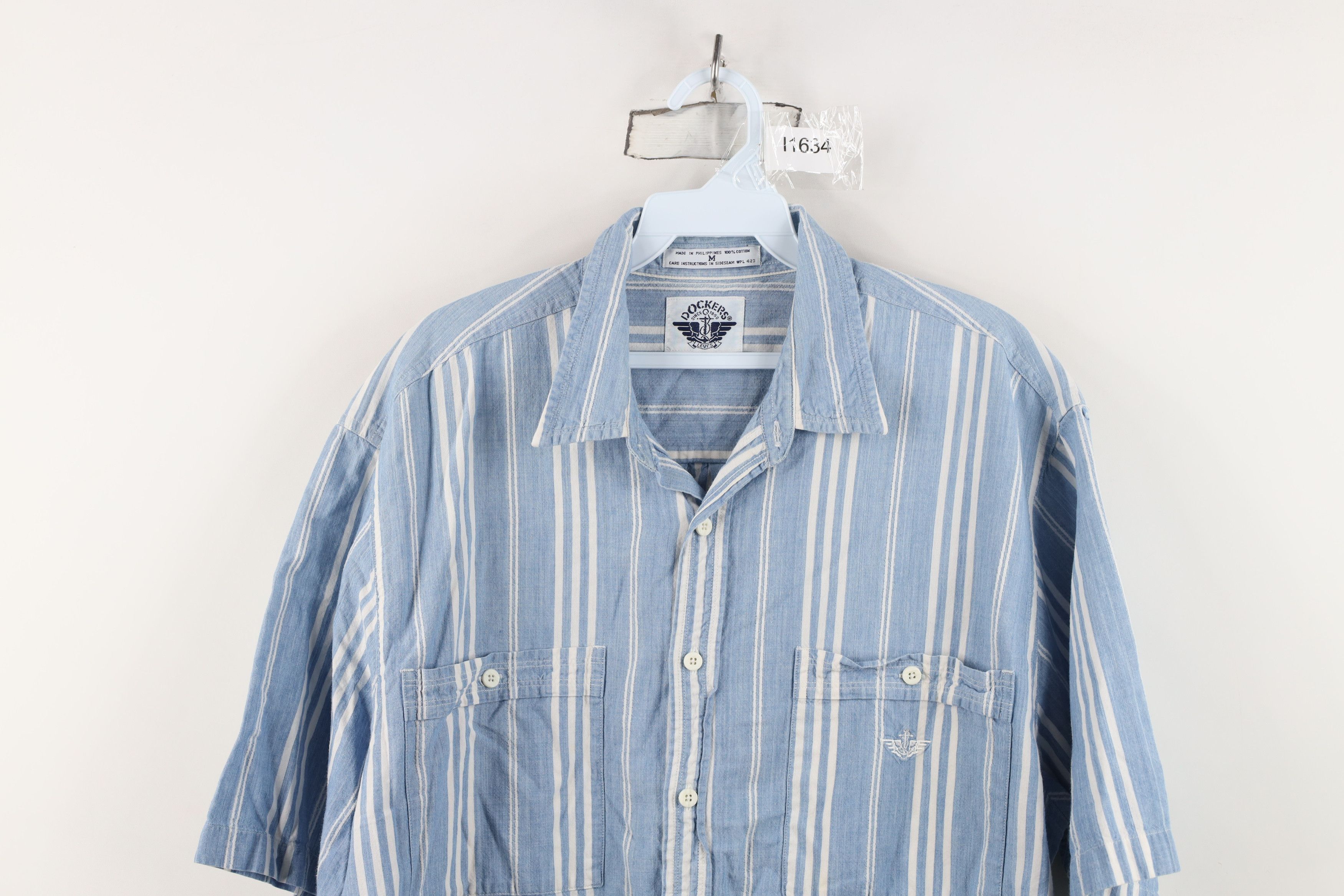 Vintage Vintage 90s Streetwear Baggy Short Sleeve Button Shirt Size US M / EU 48-50 / 2 - 2 Thumbnail