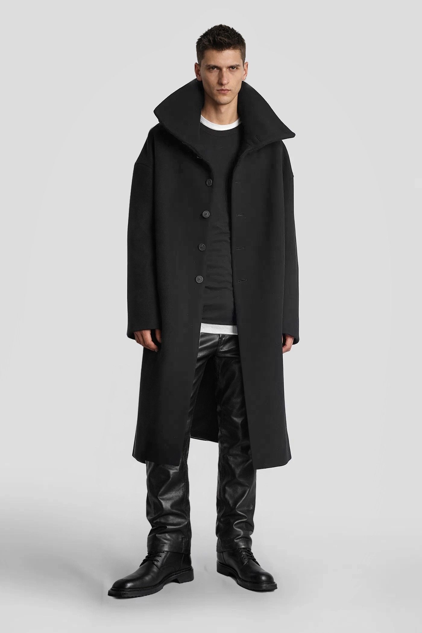 Rick Owens Runway FW25 Dracucollar Oversize Coat Size US M / EU 48-50 / 2 - 1 Thumbnail