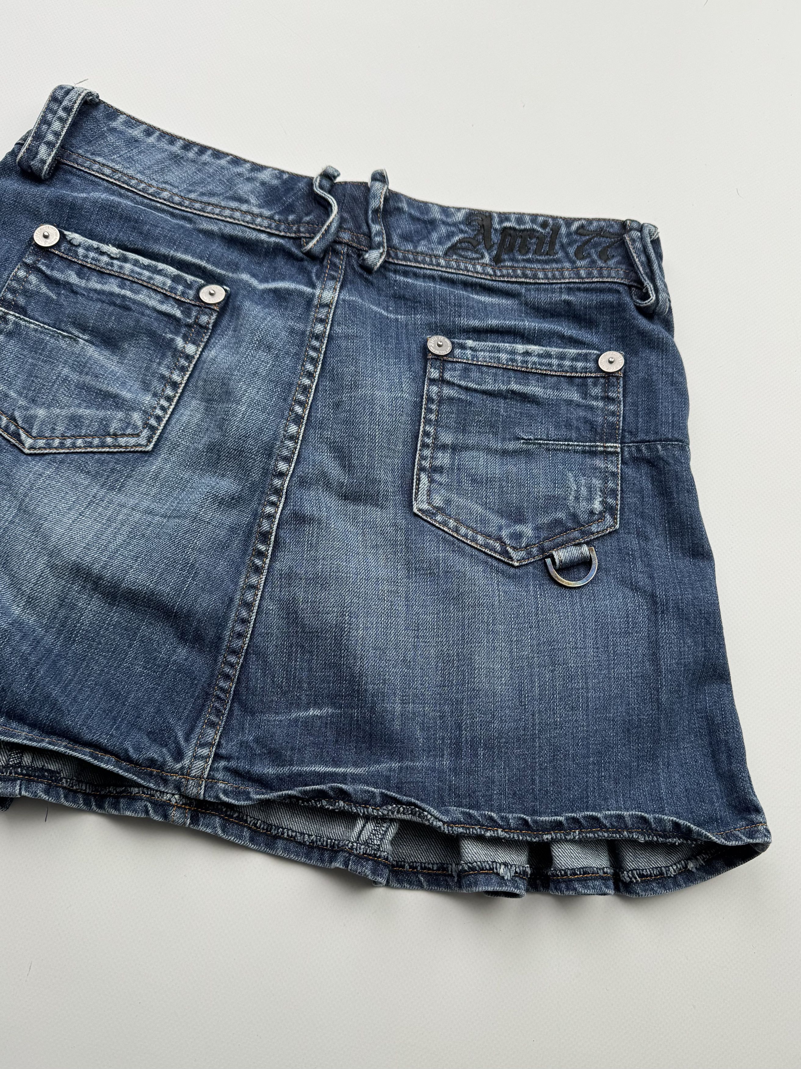 Vintage Vintage Mini Skirt B345(V464) Size 28" / US 6 / IT 42 - 7 Thumbnail