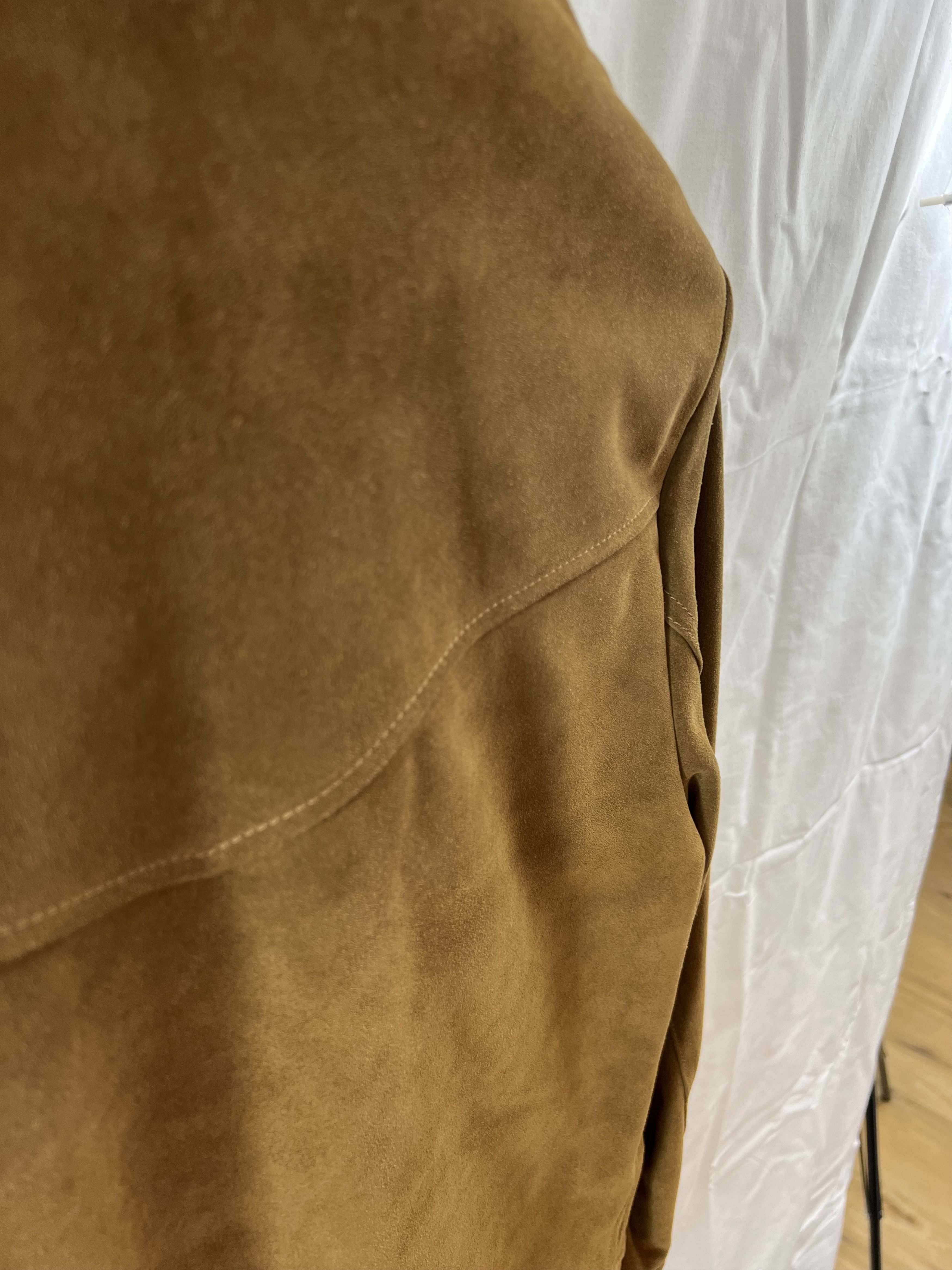 Maison Margiela Margiela 2016 Suede Zip Flap Pocket Jacket, Camel, IT 52 Size US L / EU 52-54 / 3 - 9 Thumbnail
