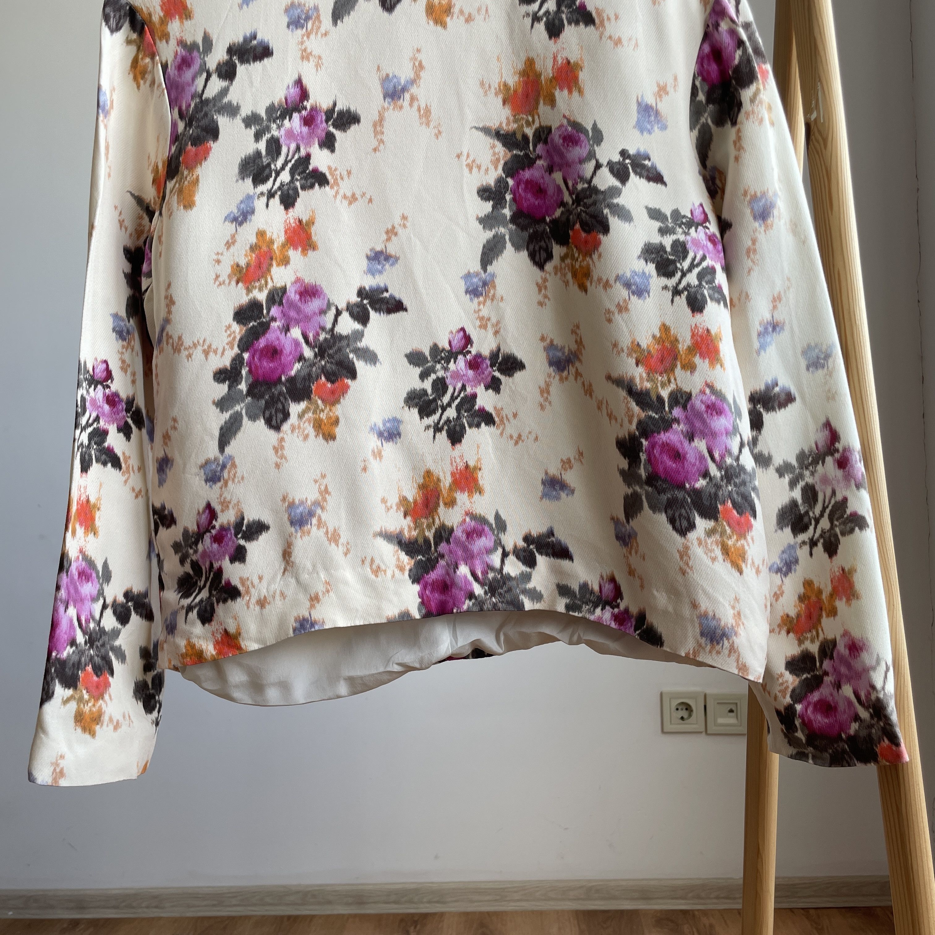 MSGM MSGM Womens Floral Viscose Pullover Blouse Size EUR 38 Size XS / US 0-2 / IT 36-38 - 5 Thumbnail