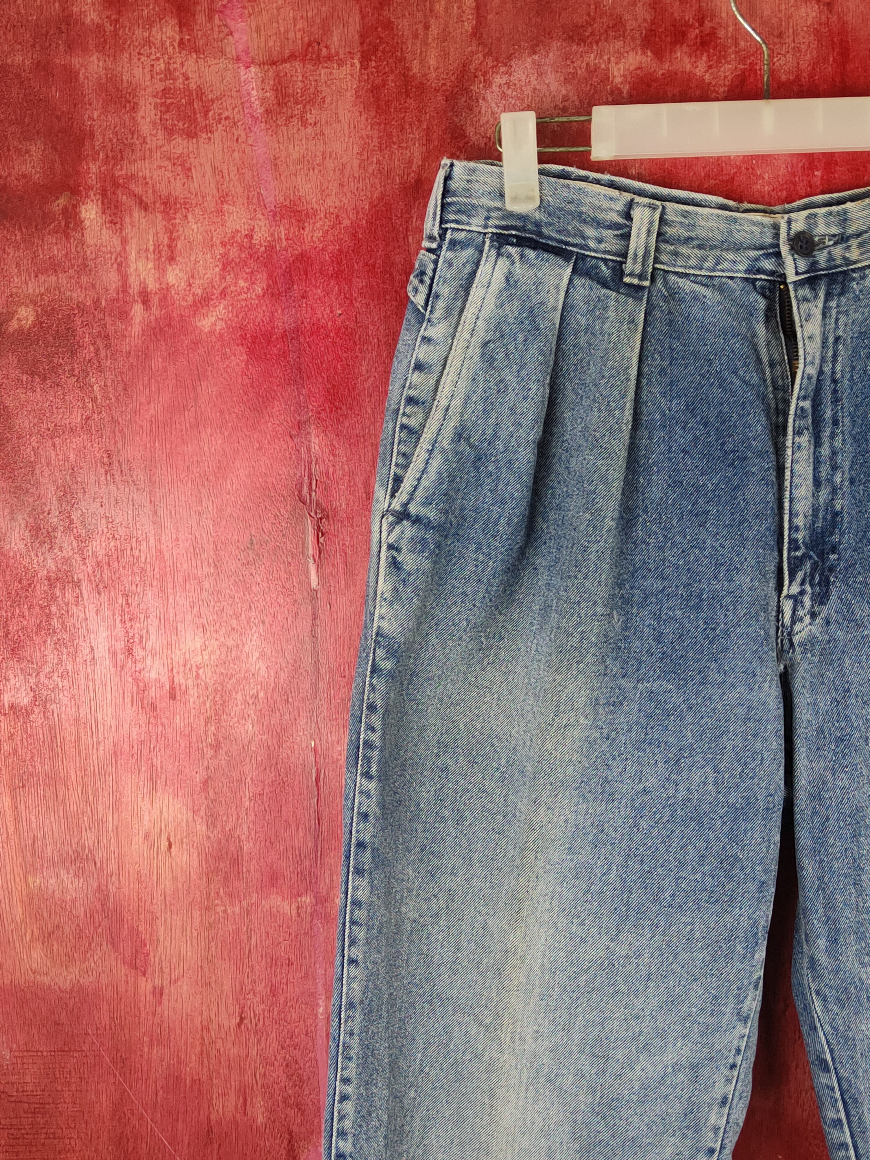 Japanese Brand Wolvo Blue Distressed Ripped vintage Jeans #S1651 Size US 30 / EU 46 - 3 Thumbnail