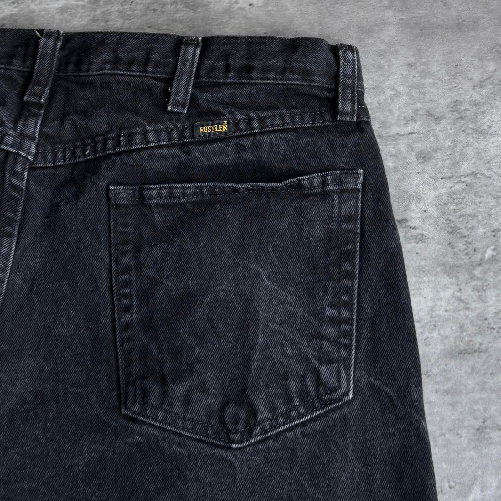 Japanese Brand × Vintage Vintage Y2K Faded Black Grunge Opium Baggy Denim Jeans Size US 35 - 3 Thumbnail