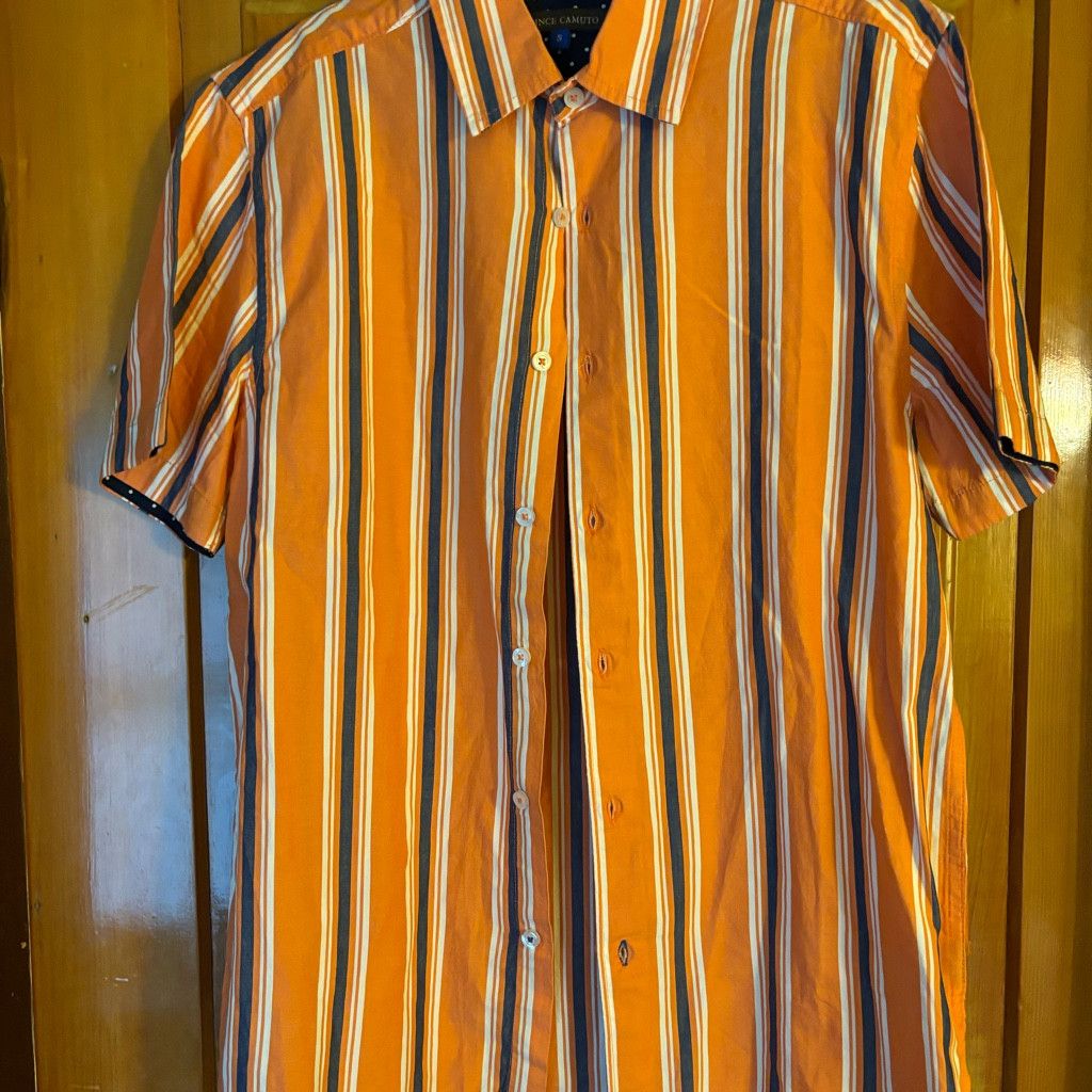 Vince Camuto Vince Camuto Mens Shortsleeved shirt Size US S / EU 44-46 / 1 - 1 Thumbnail