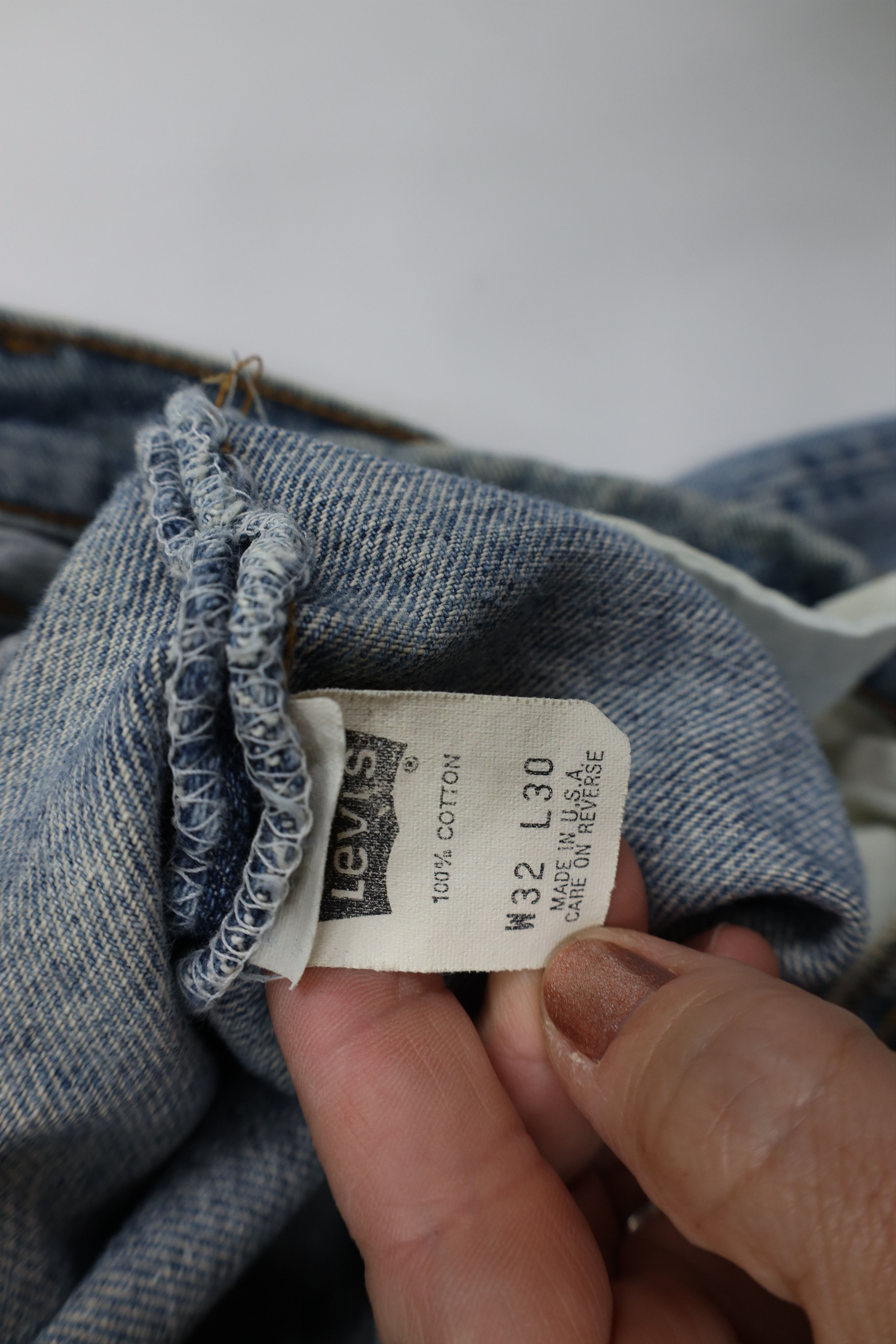 Levi's Vintage 80s Levis 550xx Relaxed Fit Denim Jeans Blue USA Size US 32 / EU 48 - 11 Thumbnail