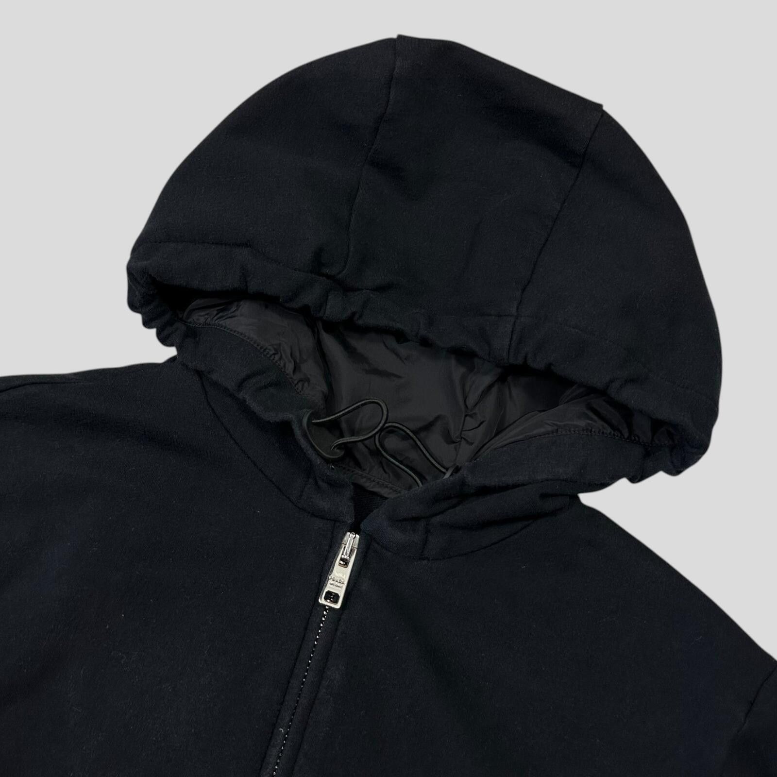 Prada Prada 2017 Red Tab Boxy Cropped Piped Zip-up Hoodie - M Size M / US 6-8 / IT 42-44 - 4 Thumbnail