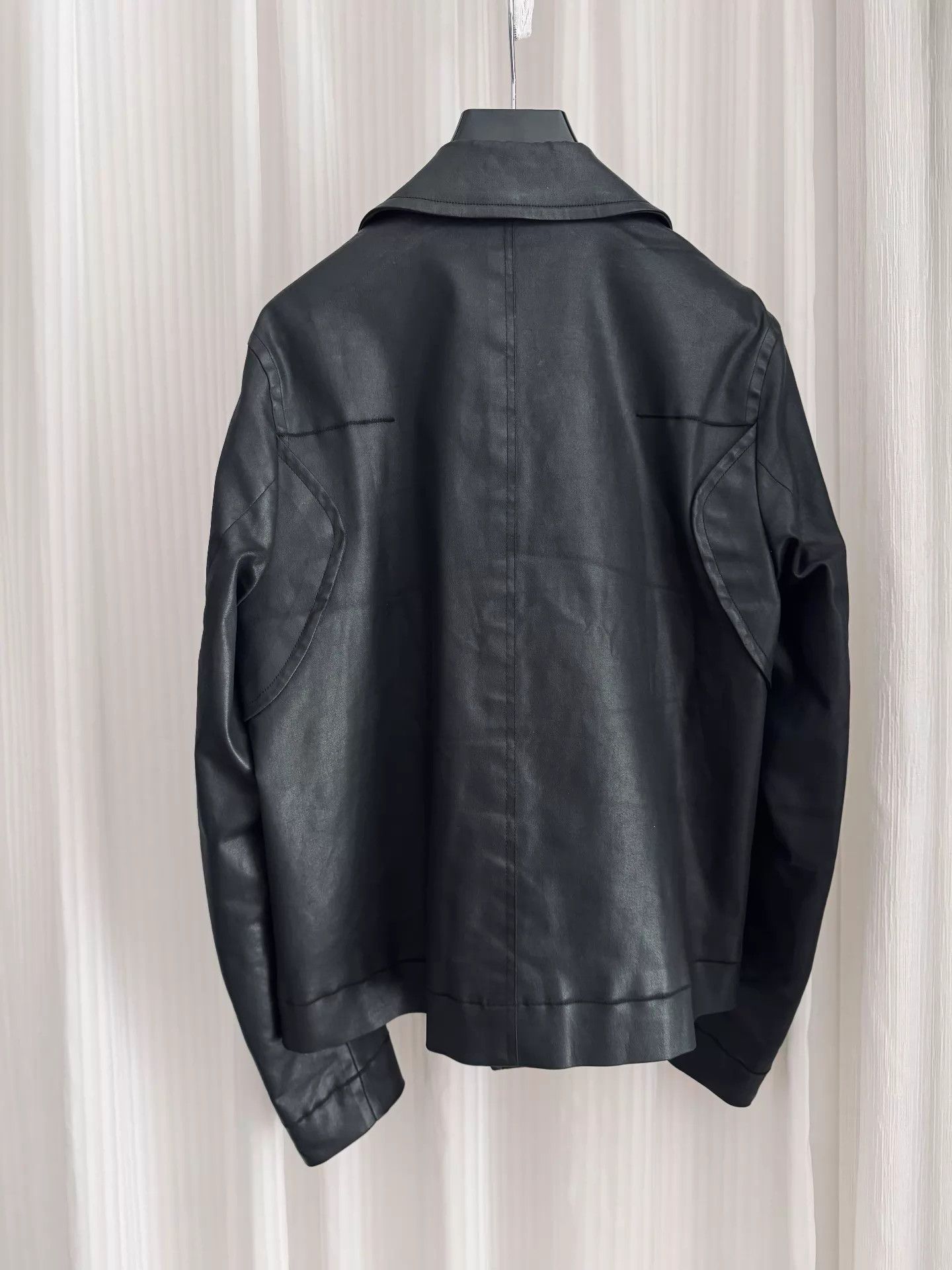 Dior Rare Dior Homme 10SS Waxed Leather DB Jacket Hedi Era Size 52 Size US L / EU 52-54 / 3 - 2 Thumbnail