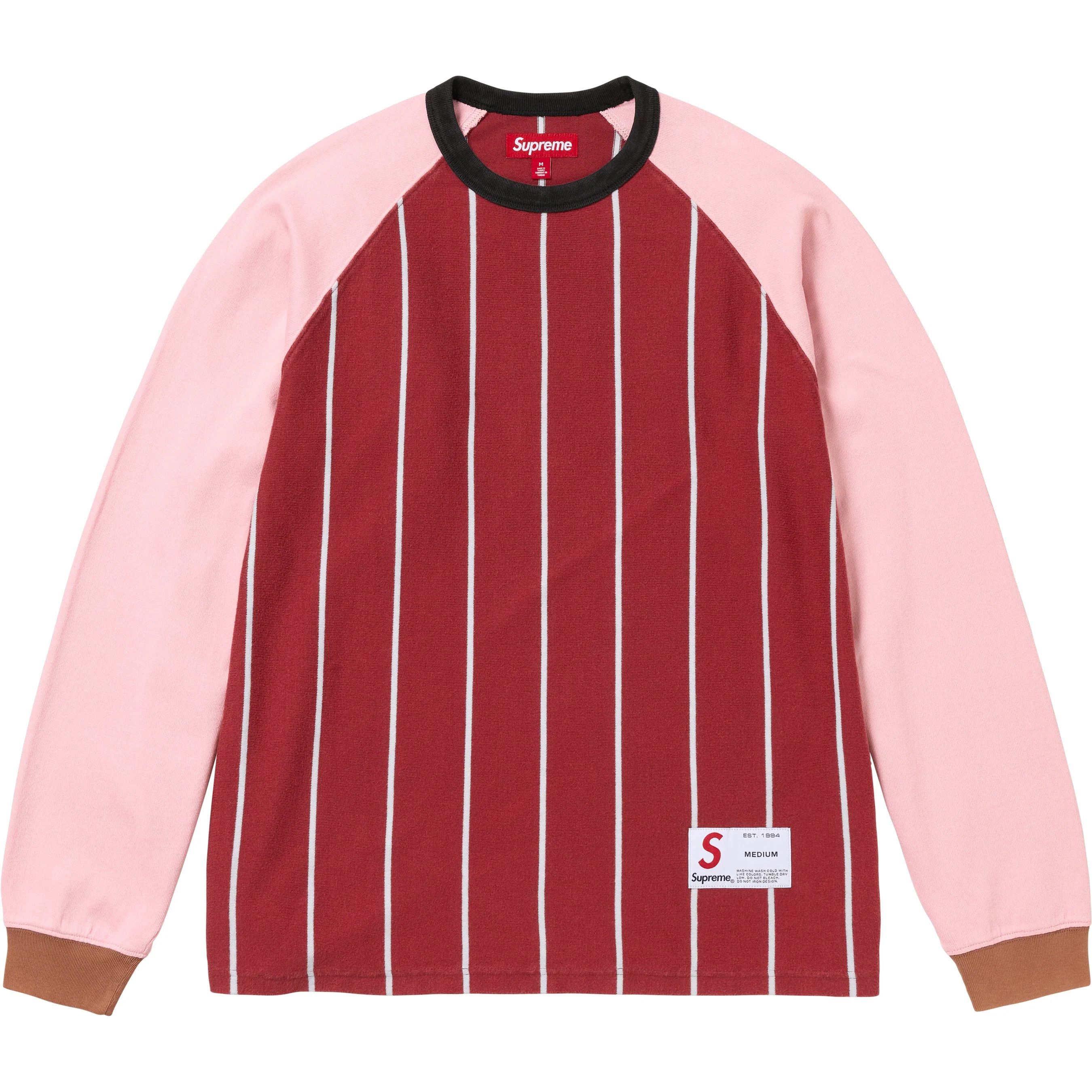 Supreme Supreme Stripe Raglan L/S Top | Grailed