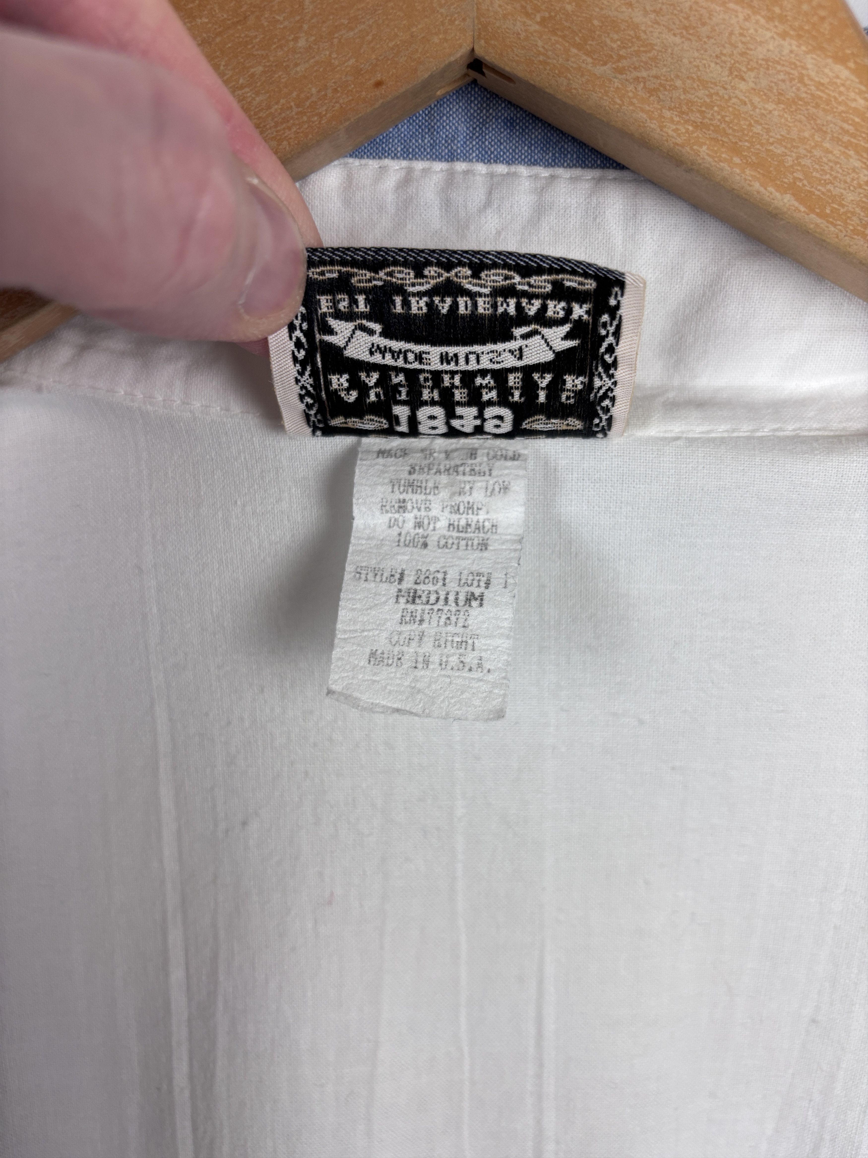 Cowboy Equipment × Vintage Vintage 1849 Authentic Ranchwear Crop Shirt Made in USA M Size M / US 6-8 / IT 42-44 - 11 Thumbnail