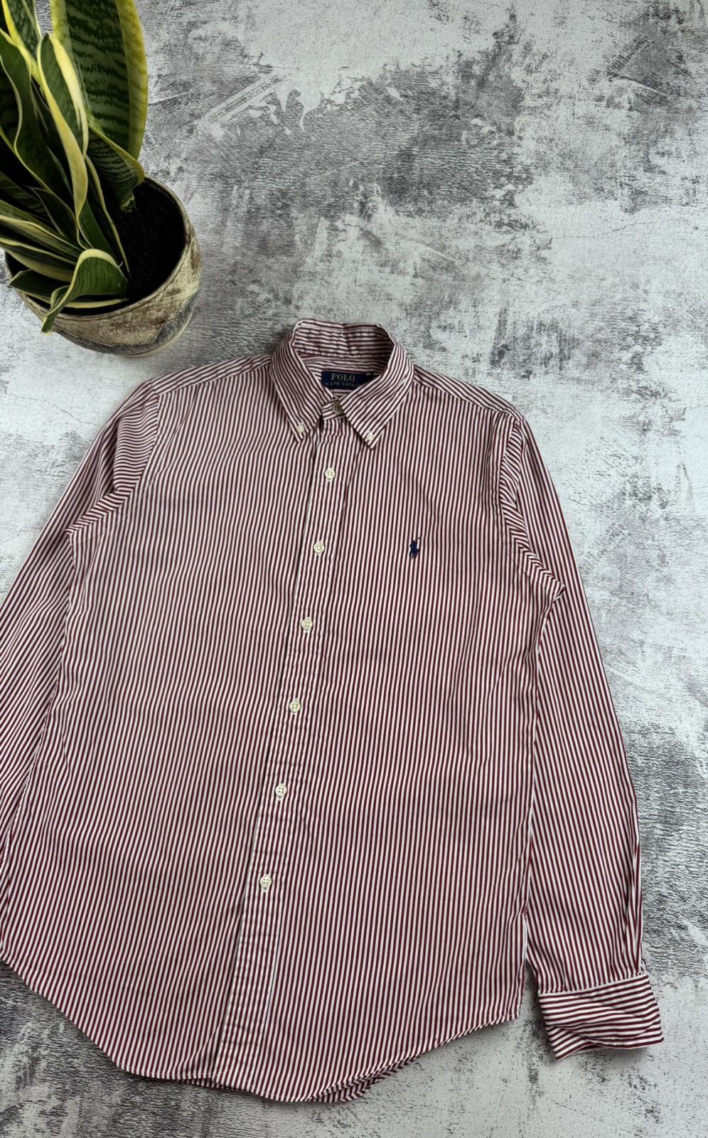 Polo Ralph Lauren Polo Ralph Lauren Cherry Striped Longsleeve Button Shirt Size US S / EU 44-46 / 1 - 3 Thumbnail