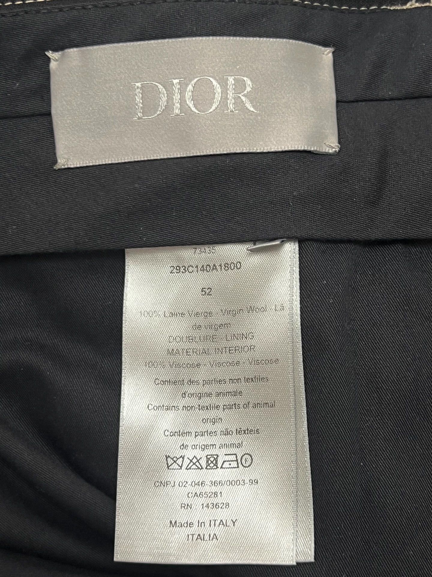 Dior Dior Runway Wool Trousers Black 52 Men's Size US 36 / EU 52 - 4 Thumbnail