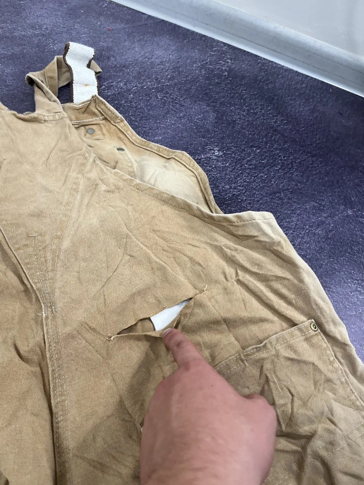 Carhartt × Vintage Vintage Carhartt Double Knee 90s American Hype Work Overall Size US 40 / EU 56 - 12 Thumbnail
