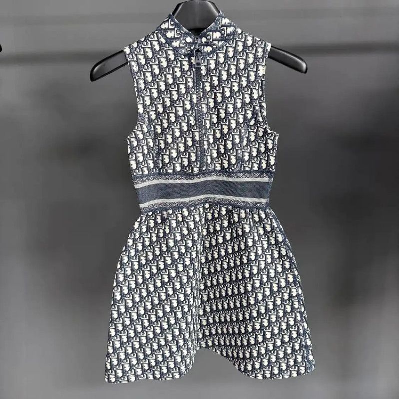 Dior Dior Deep Gray Cotton Dress for Women 0089 Size XXS / US 00 / IT 34 - 1 Thumbnail