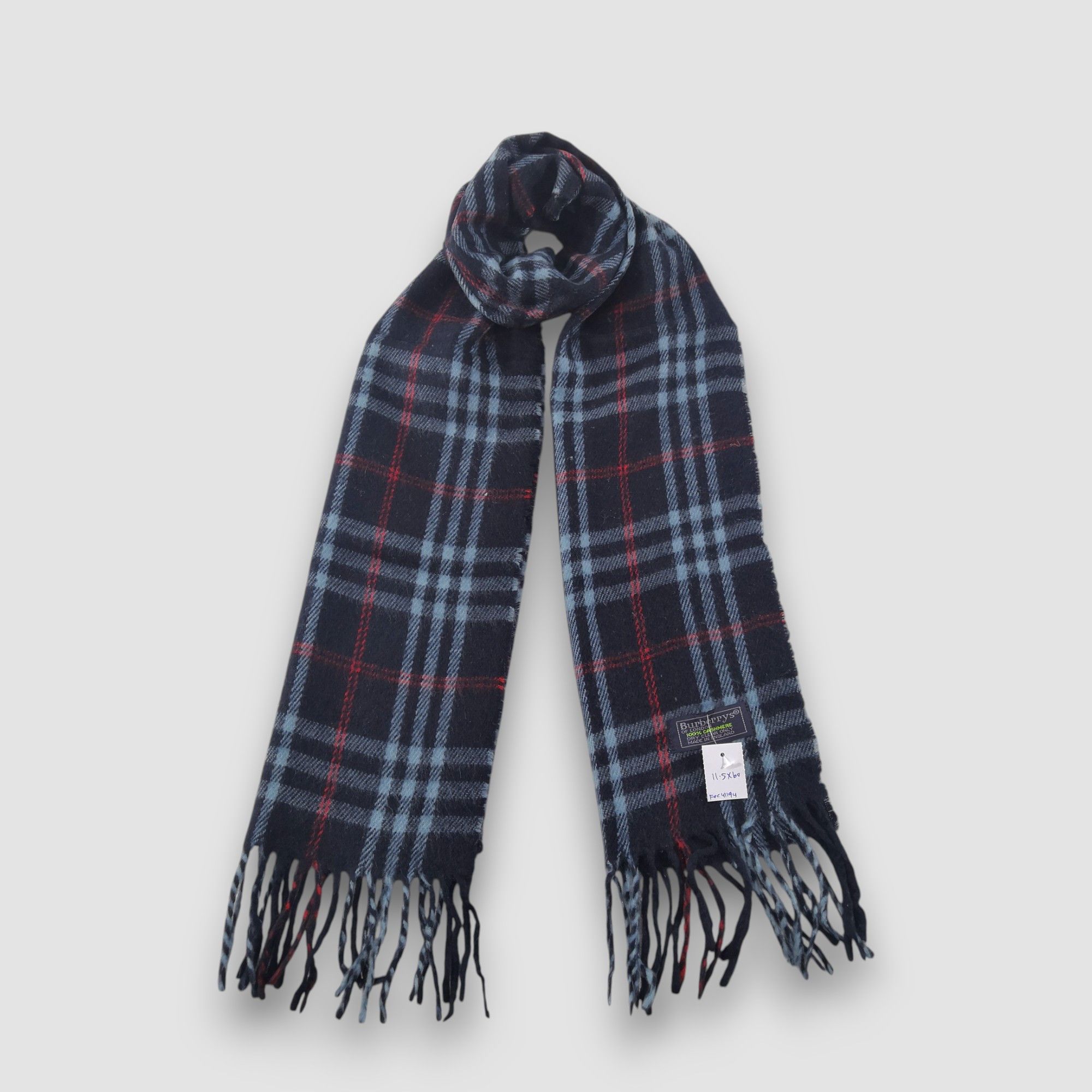 Burberry Vintage Burberry Scarf Tartan Muffler Cashmere Scarves Size ONE SIZE - 3 Thumbnail