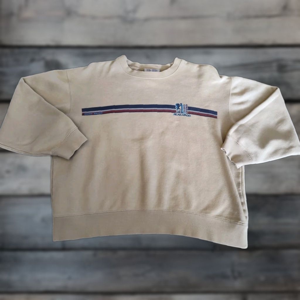 Vintage VINTAGE Surf Women's Crew Neck Sweatshirt Hawaii USA Surfing 90s Grunge Striped Fleece M Size M / US 6-8 / IT 42-44 - 1 Thumbnail