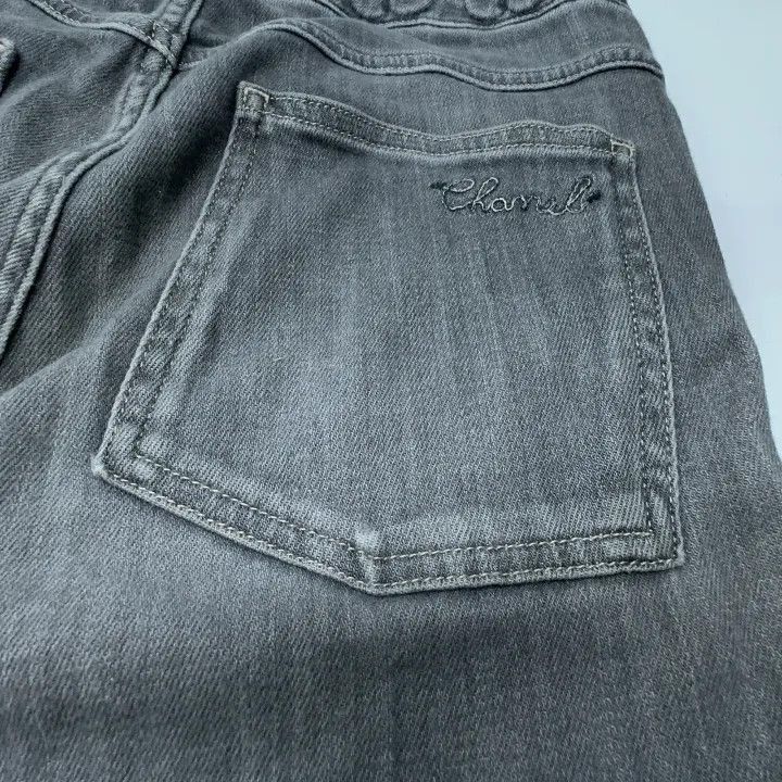 Chanel Chanel Vintage Washed Denim Pants for Unisex Size 35" - 6 Thumbnail