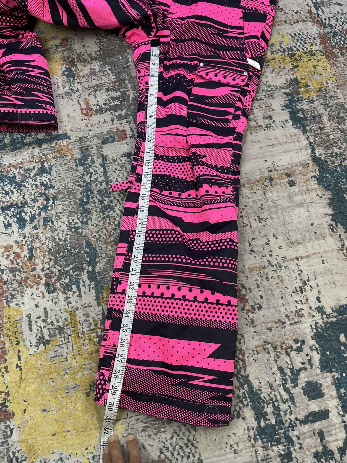 Sports Specialties Estivo Pink Tiger Stripe Snow Ski Pant Size 30" / US 8 / IT 44 - 9 Thumbnail