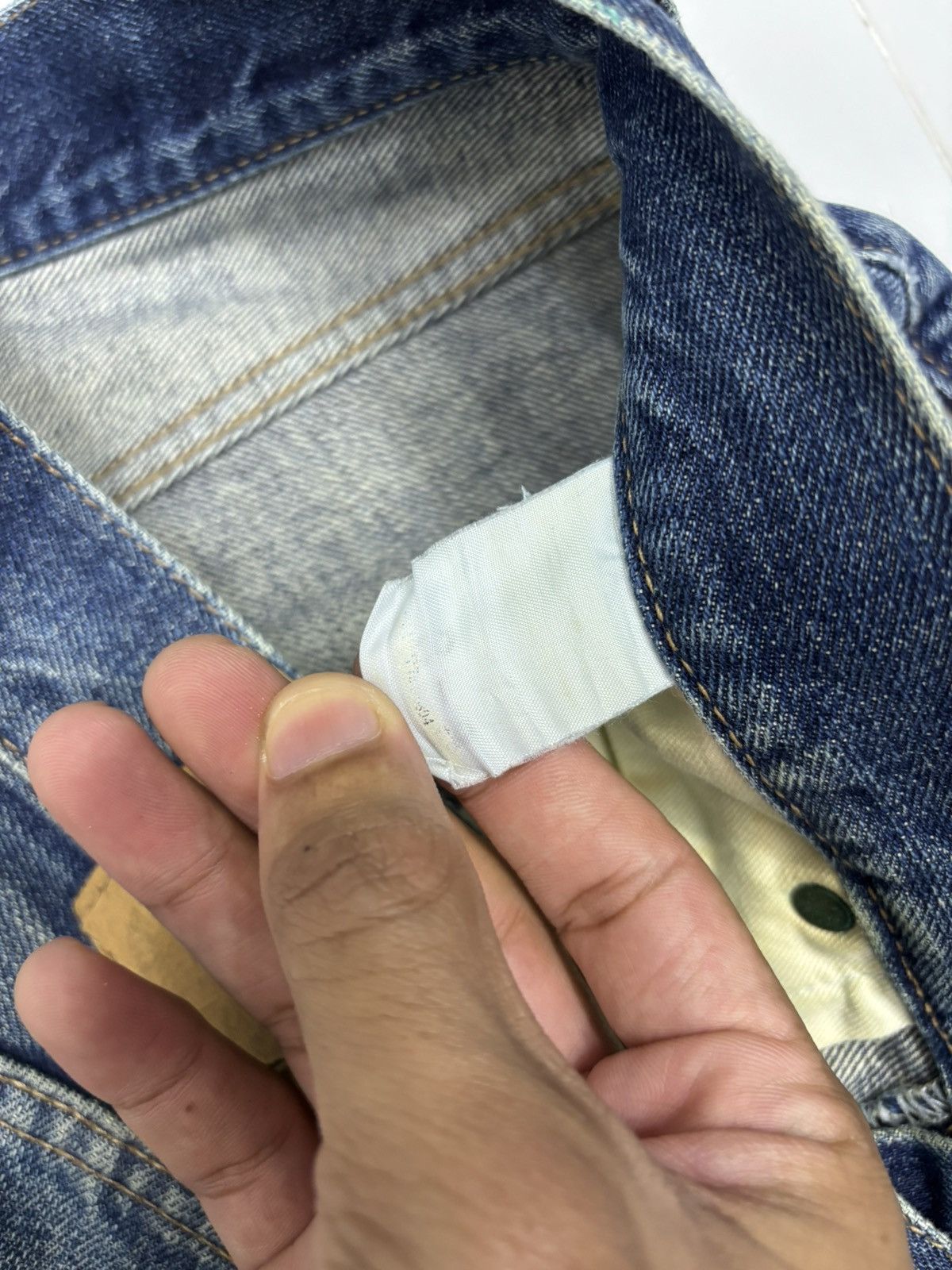 Warehouse 💥BAGGY💥WAREHOUSE UNIQUE CLOTHING SASHIKO STITCH BAGGY JEANS Size US 30 / EU 46 - 12 Thumbnail