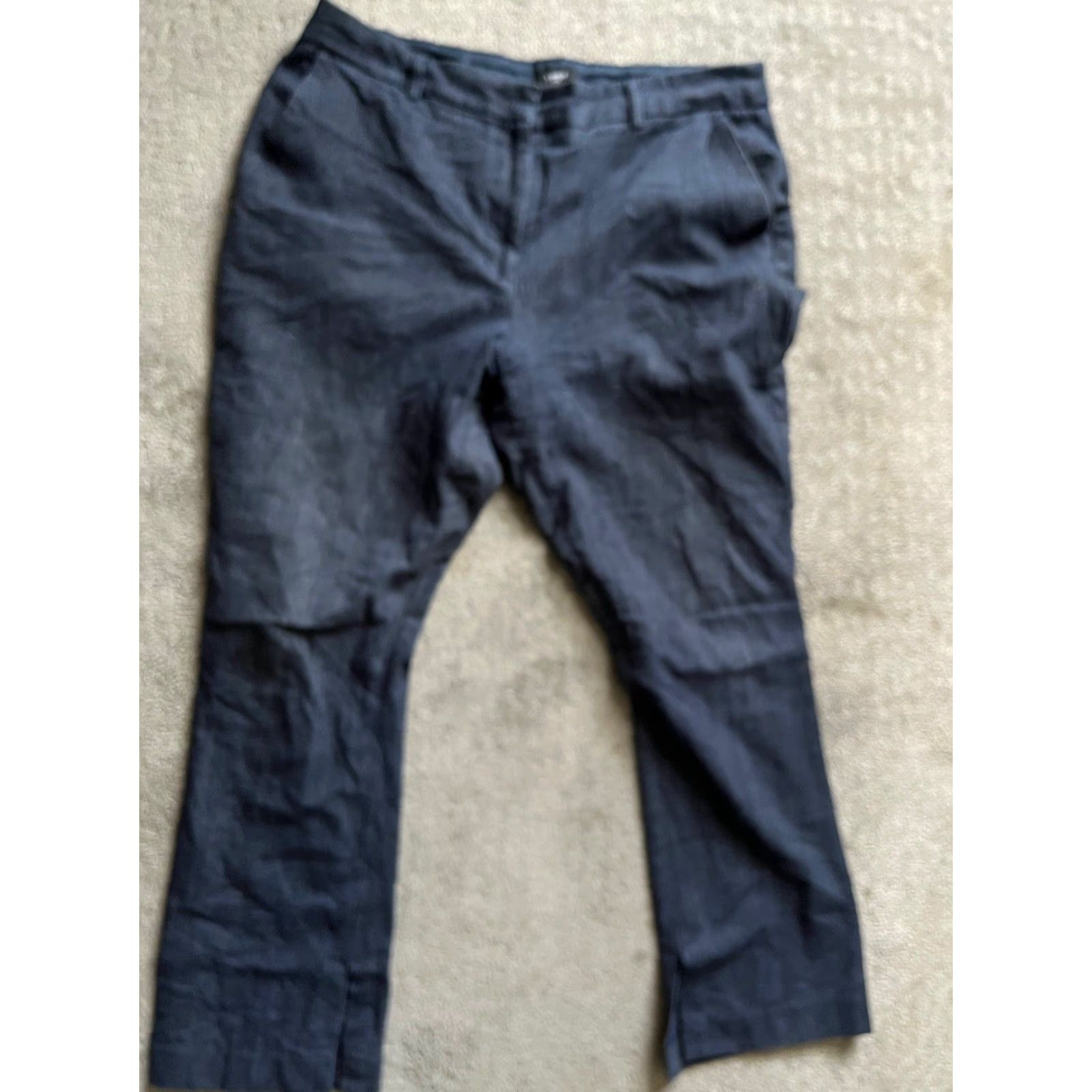 Express Express Editor Dress Pants EUC Chambray Blue 12S Women Size 34" / US 12 / IT 48 - 4 Thumbnail
