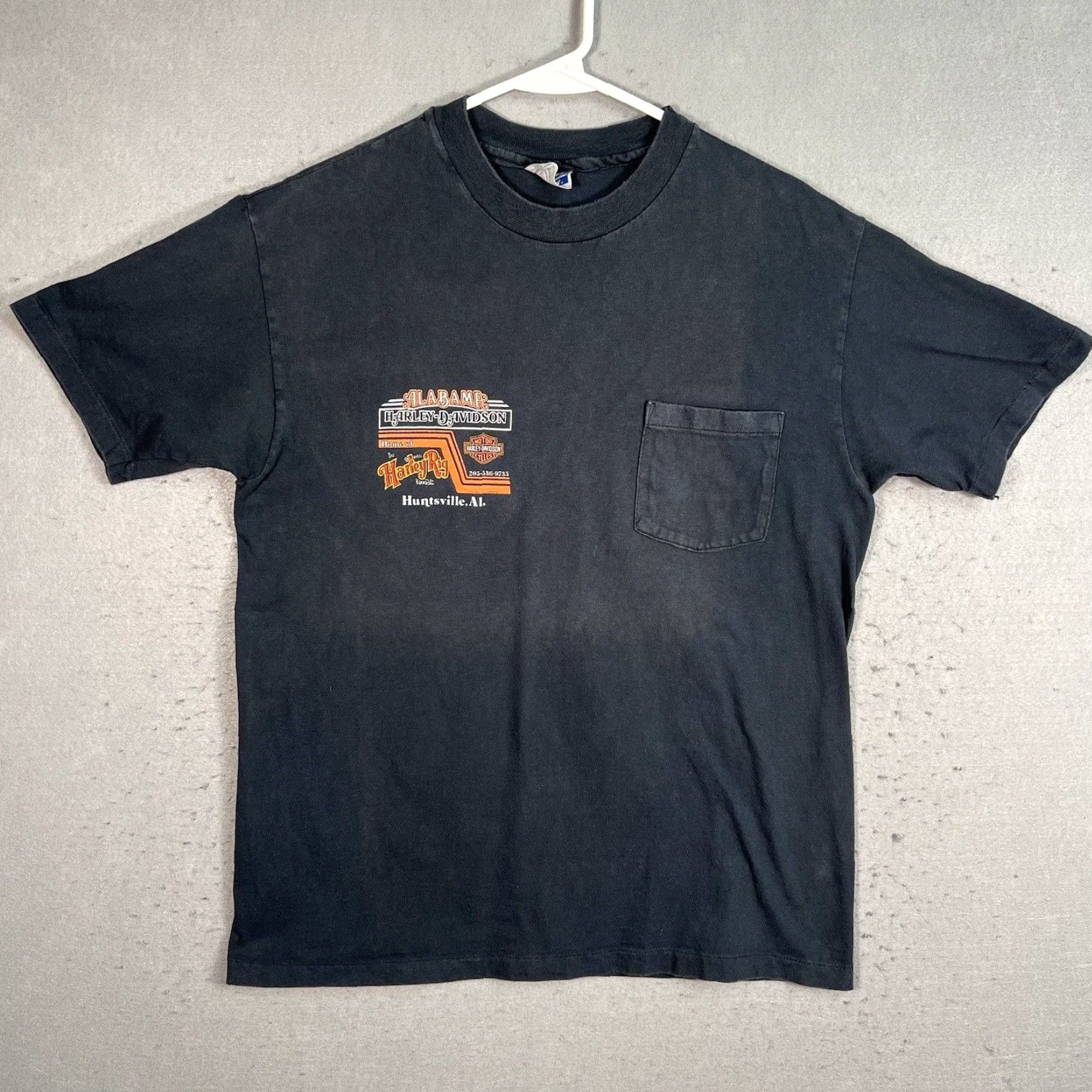 Harley Davidson VINTAGE Harley-Davidson T-Shirt 1990s Adult Large Black Graphic Tee Men Size US L / EU 52-54 / 3 - 2 Thumbnail