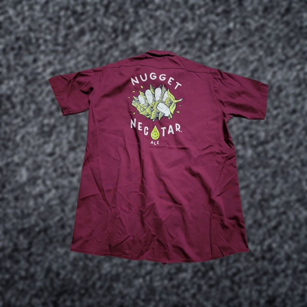 Vintage Vintage Cintas Mechanic Racing Polo Shirt Men M Burgundy 90s Deli Employee Nugget Nectar Ale Size US M / EU 48-50 / 2 - 1 Thumbnail