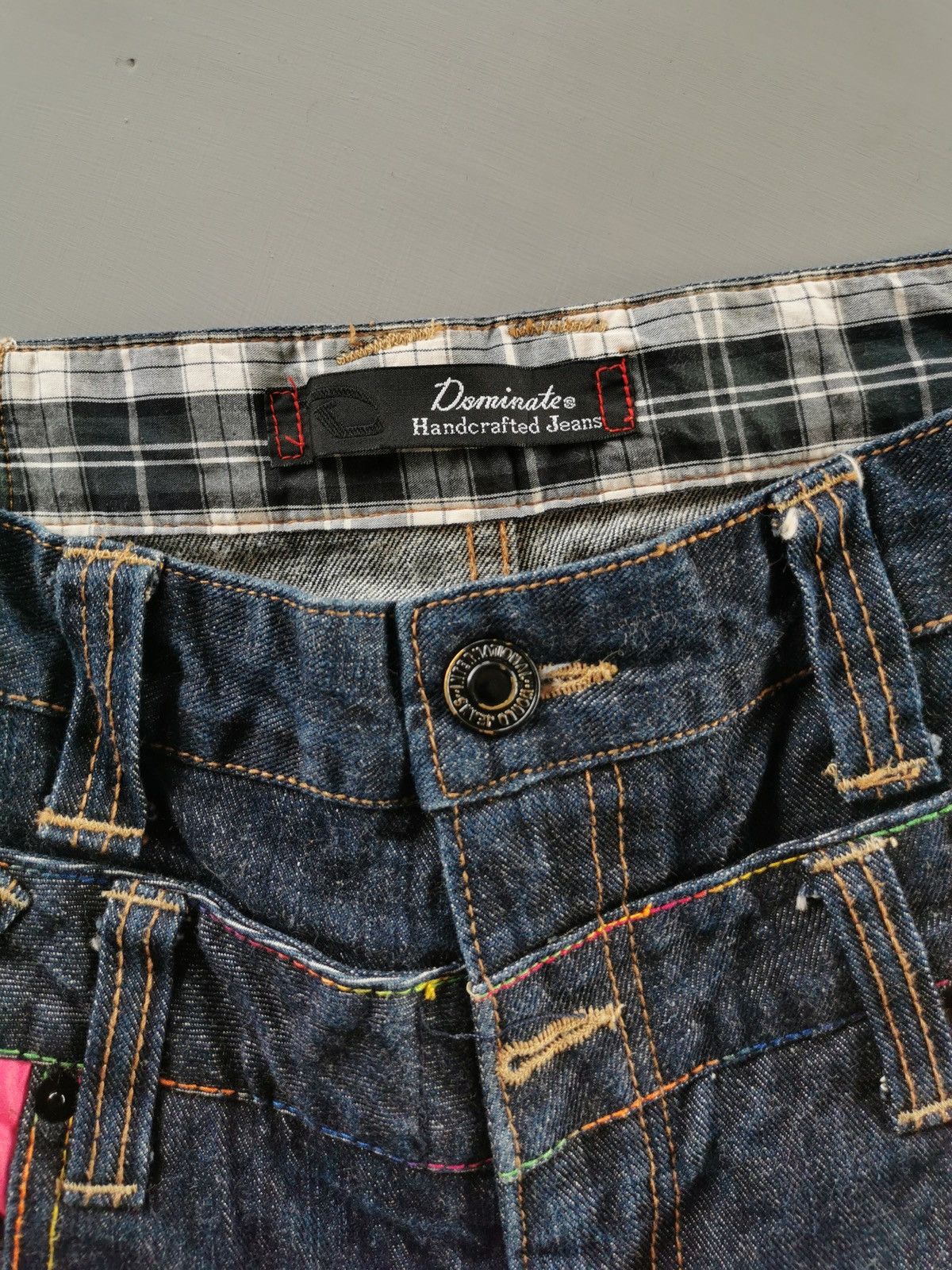 14th Addiction Dominate Double Waist Zipper Denim Jeans Size US 31 - 9 Thumbnail
