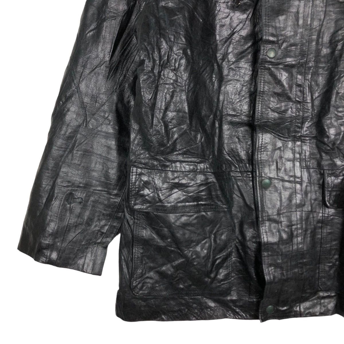 Japanese Brand 🔥Vintage Genuine Leather Jacket Stingi & Stingi Vera Pelle Size US L / EU 52-54 / 3 - 4 Thumbnail