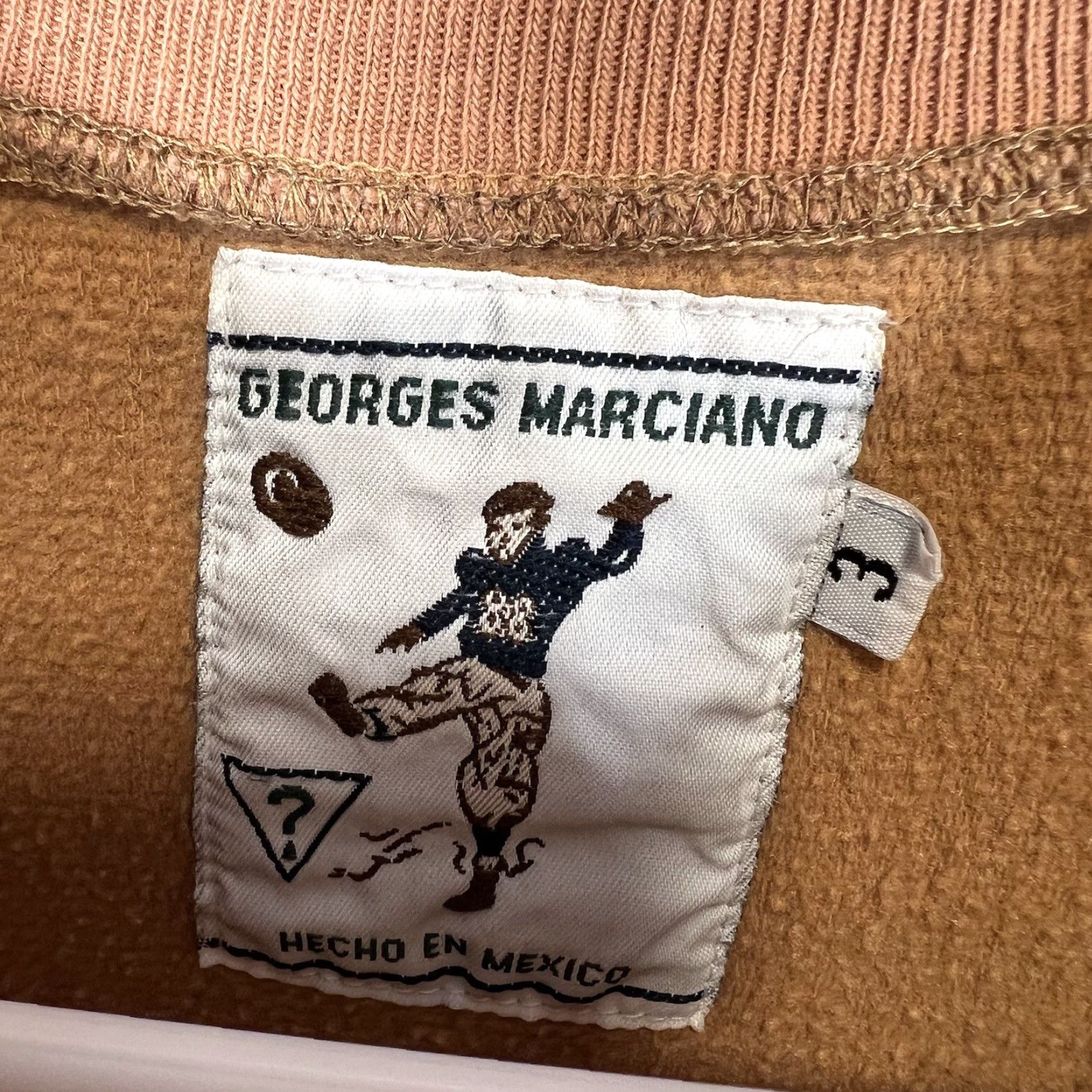 Guess VINTAGE GUESS Yacht Club Navigator Sweatshirt Adult Large Cotton Blend Embroidered 90s Crew Neck Mens Sweatshirt Brown Size US L / EU 52-54 / 3 - 7 Thumbnail