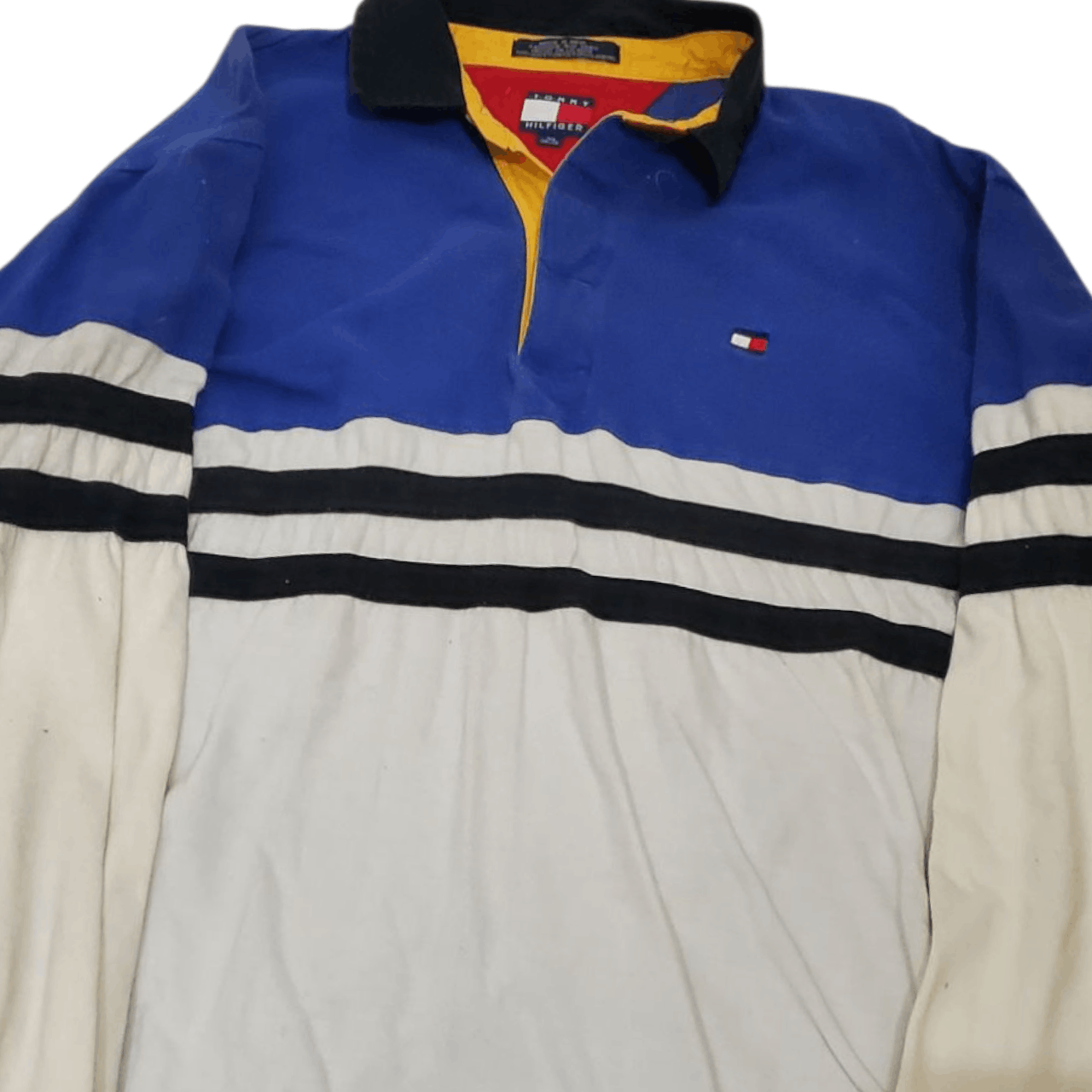 Tommy Hilfiger × Vintage 90s Tommy Hilfiger Polo Size US M / EU 48-50 / 2 - 2 Thumbnail