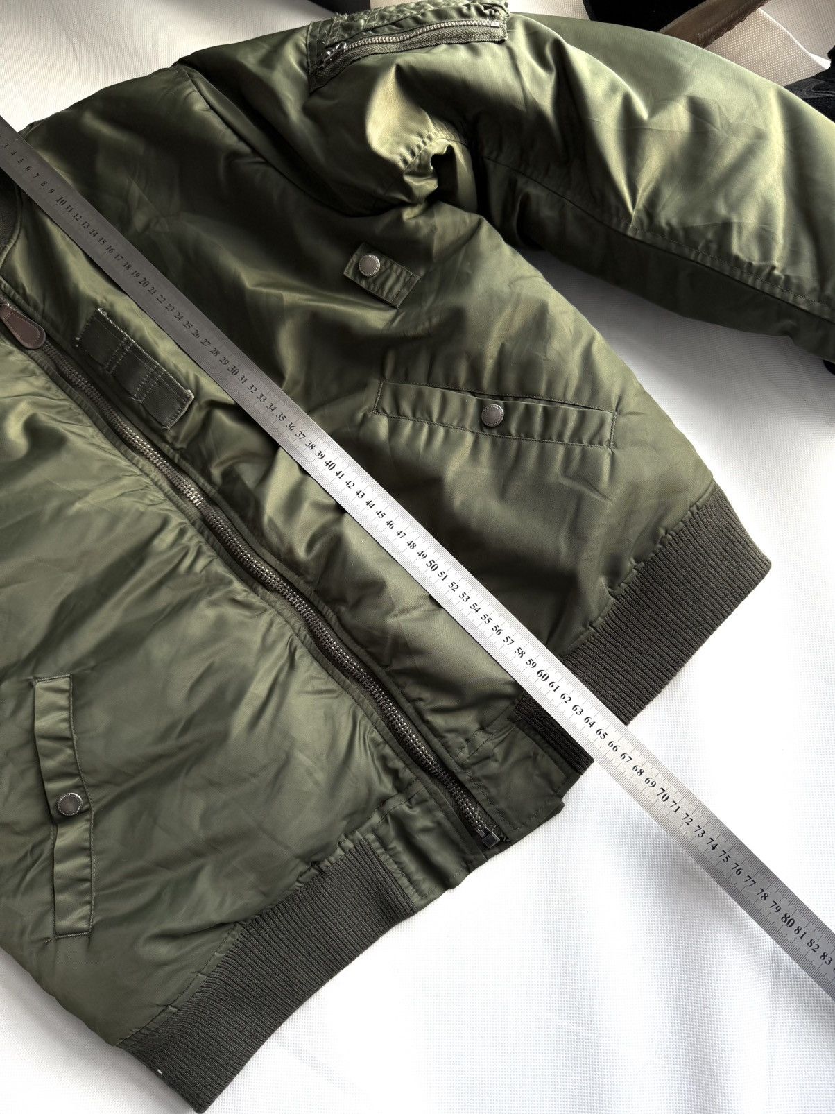 Vintage Vintage MA1 Alpha Industries Style Bomber Jacket Boxy Fit Size US L / EU 52-54 / 3 - 16 Thumbnail