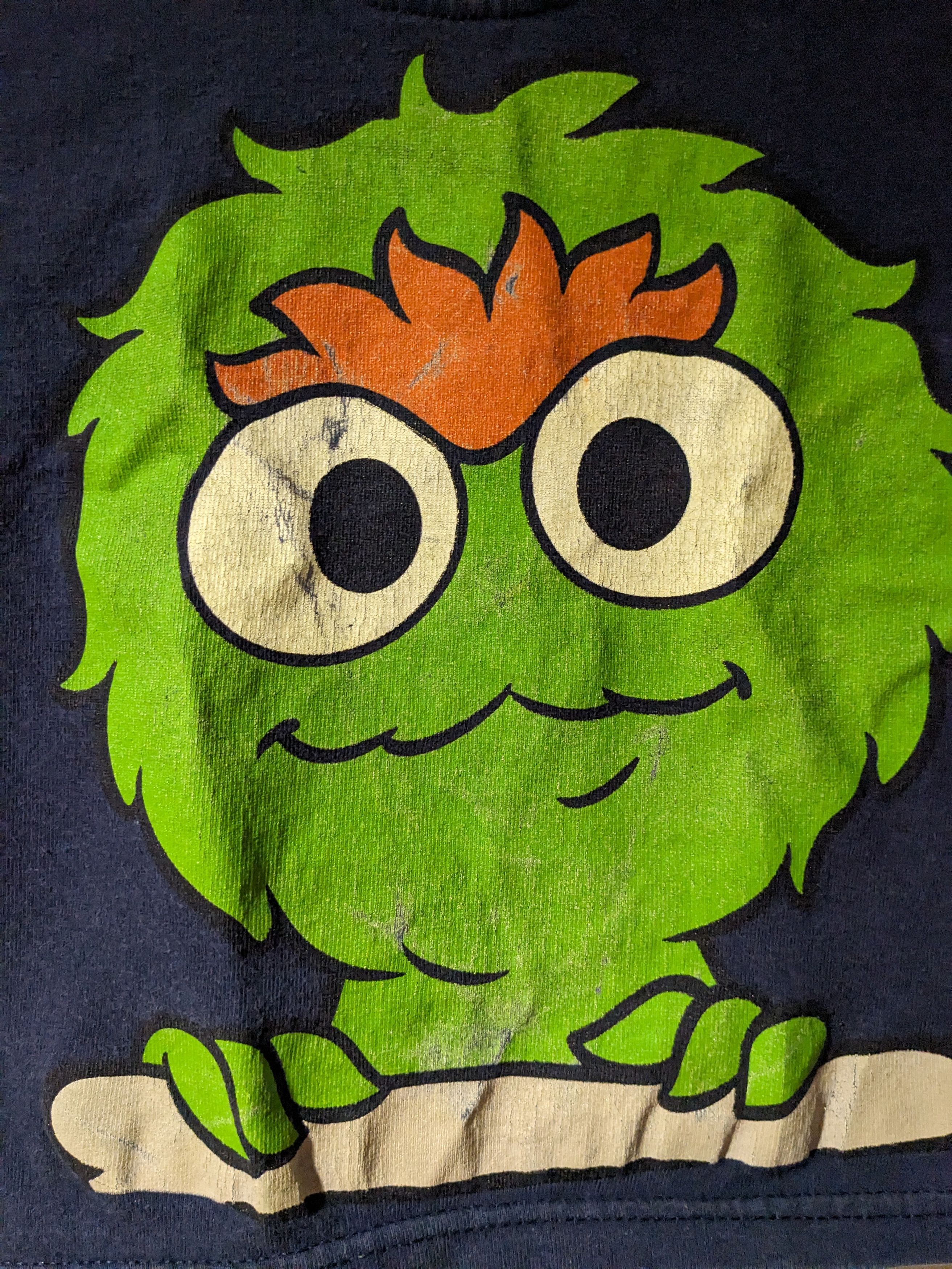 Cartoon Network × Vintage Vintage 2002 Oscar Grouch Sesame Street 18 Month Long-Sleeve Size US M / EU 48-50 / 2 - 2 Thumbnail