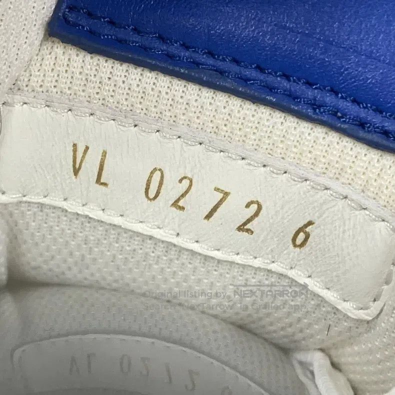 Louis Vuitton Louis Vuitton Trainer white and blue embossed low-top boar Size US 6 / EU 39 - 9 Thumbnail