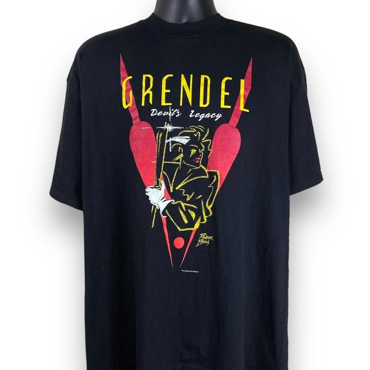 Hanes × Vintage Vintage Hanes Graphitti Comic Book Grendel Tee Tshirt Size US XL / EU 56 / 4 - 1 Thumbnail
