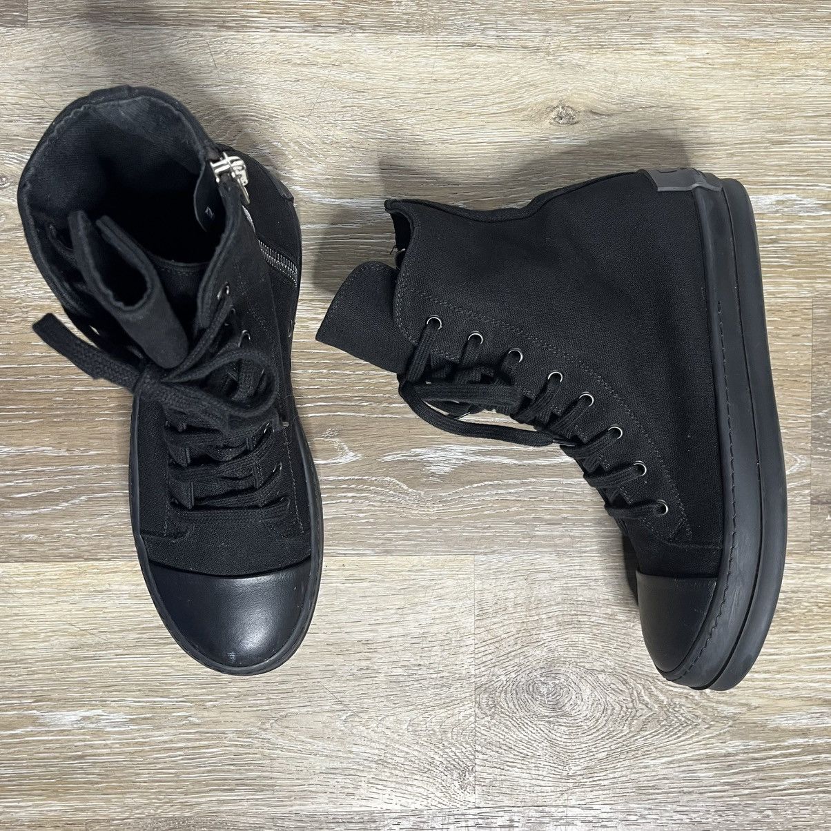 Rick Owens triple black rick owens drkshdw ramones Size US 7 / EU 40 - 2 Thumbnail