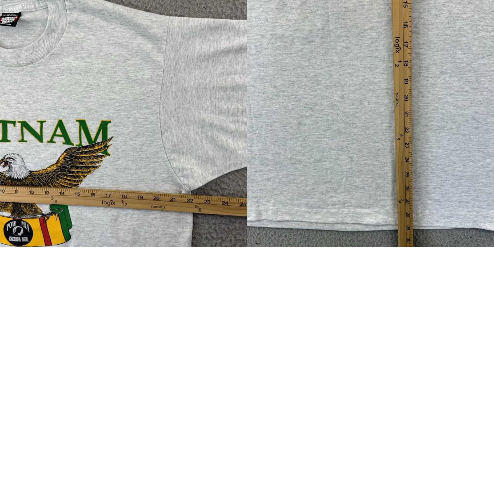 Vintage VINTAGE Vietnam Veterans Memorial Shirt Mens XL Gray Short Sleeve 90s Military Shirt Size US XL / EU 56 / 4 - 8 Thumbnail