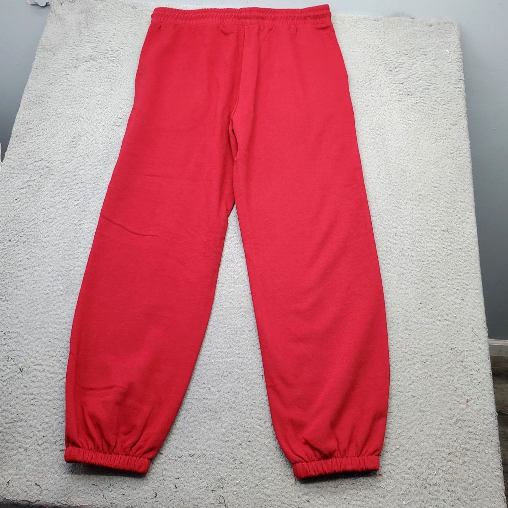 Vintage Threads Connect Womens 1XL Red Fleece Lined Jogger Pants Drawstring Waist Size 40" / US 18 - 2 Thumbnail