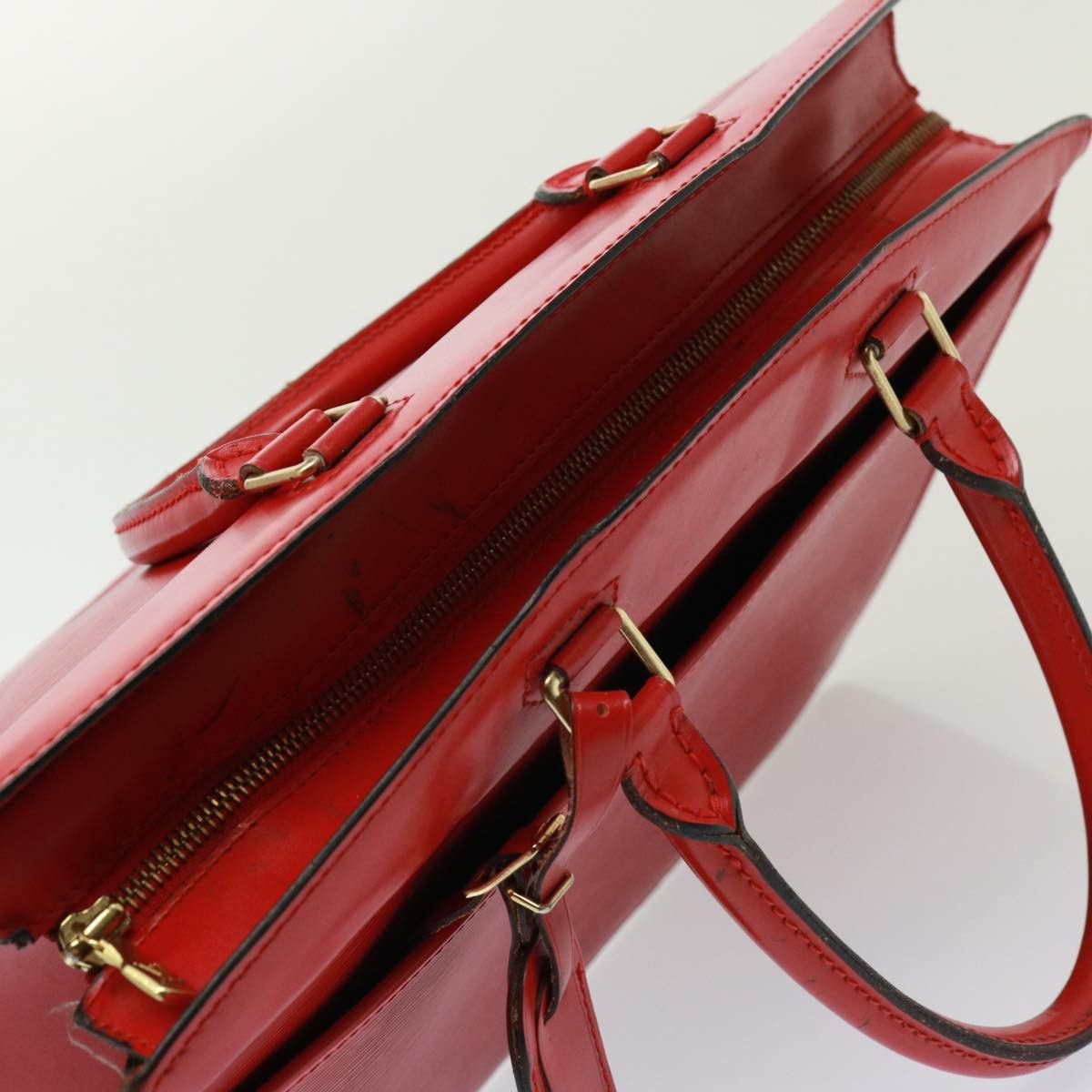 Louis Vuitton LOUIS VUITTON Epi Riviera Hand Bag Red M48187 Size ONE SIZE - 6 Thumbnail