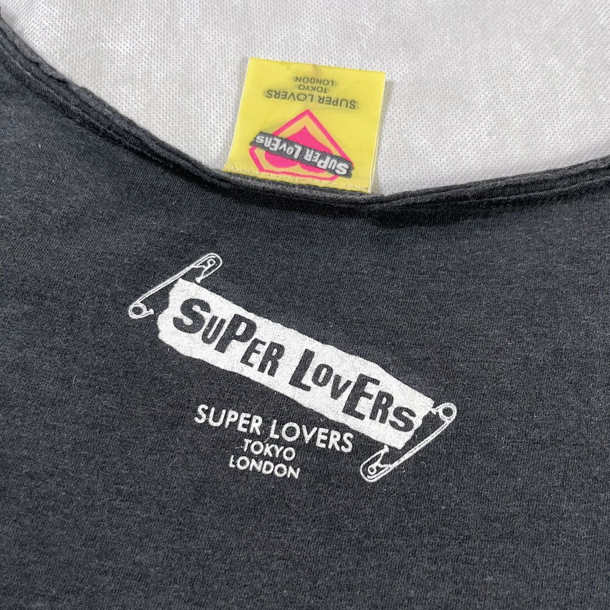 Japanese Brand Rare! Vintage Super Lovers F*ck The Celeb Distressed Tank Size M / US 6-8 / IT 42-44 - 7 Thumbnail