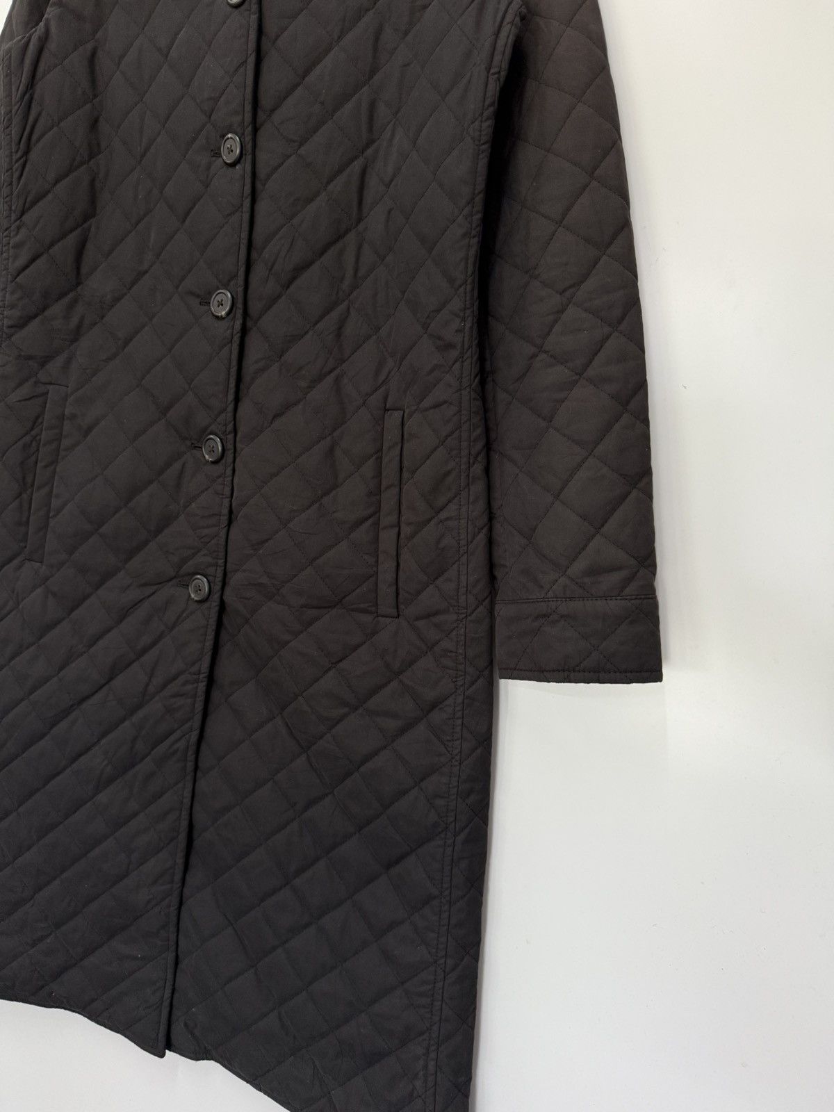 Lauren Ralph Lauren 🔥 Vintage Ralph Lauren Faded Black Quilted Long Jacket - S Size S / US 4 / IT 40 - 2 Thumbnail
