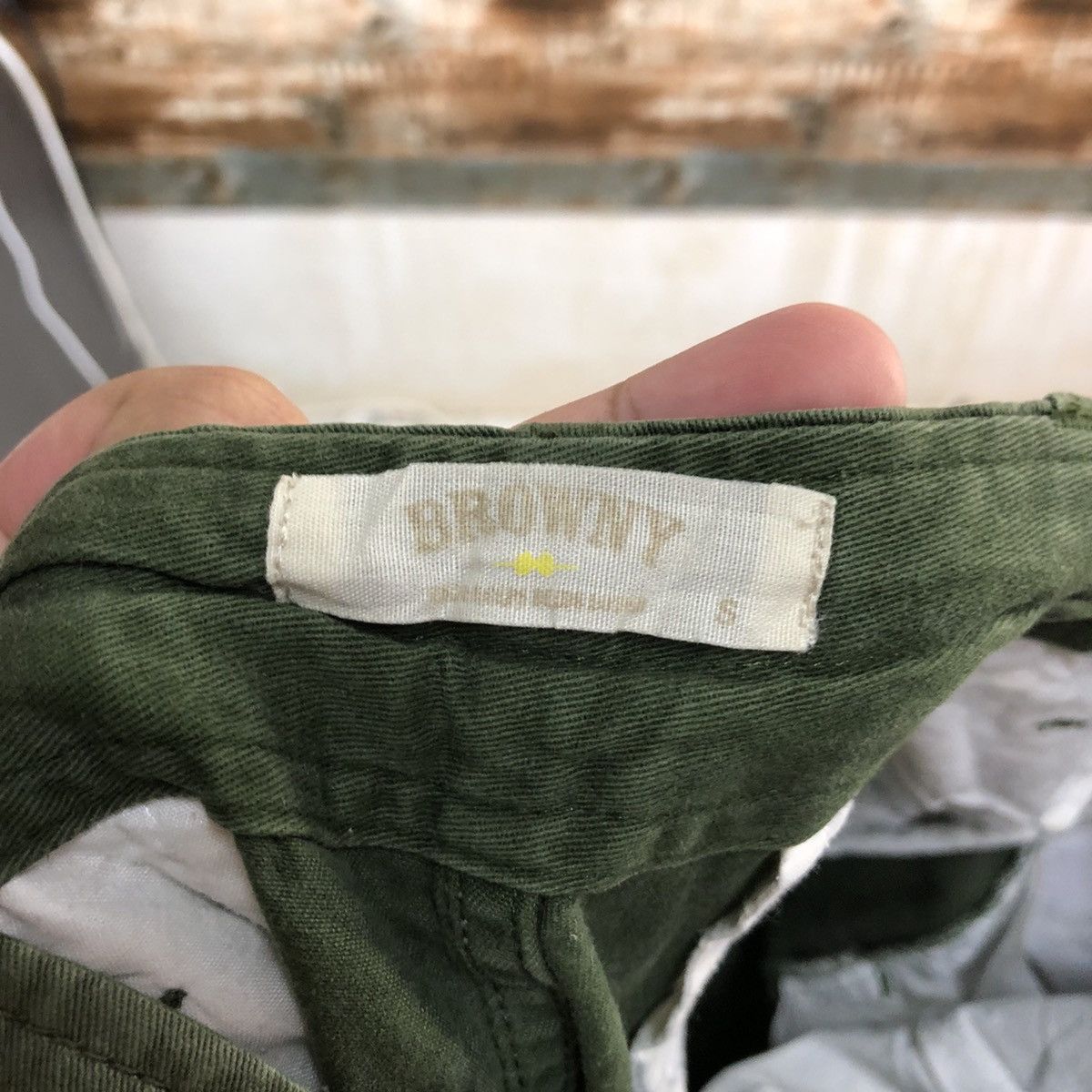Japanese Brand DLL Browny Green Cargo Multipocket Pants #C100 Size US 29 - 18 Thumbnail