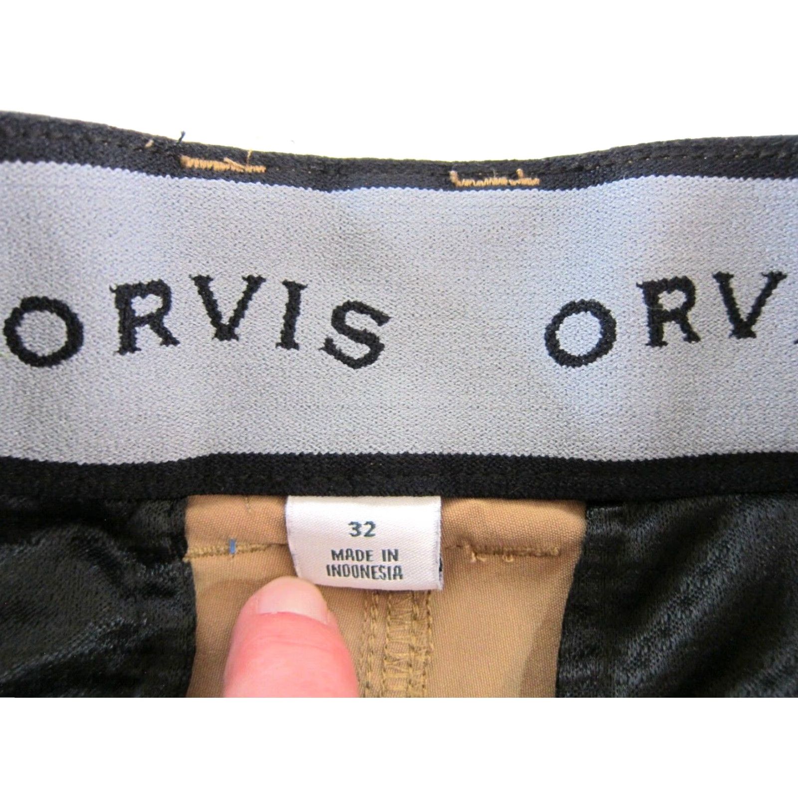 Orvis Orvis Cargo Short 32 Men's Beige Nylon Stretch Comfort Hike Fish Travel Camp Pocket Vintage 34" Waist 40" Hip 11.5" Rise 9.5" Inseam Size US 32 / EU 48 - 4 Thumbnail
