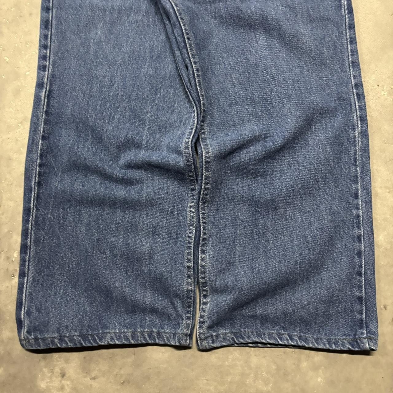 Japanese Brand × Vintage Crazy Vintage Y2K/2000s Baggy Blue Wash Skater Style Denim Jeans! Size US 40 / EU 56 - 6 Thumbnail