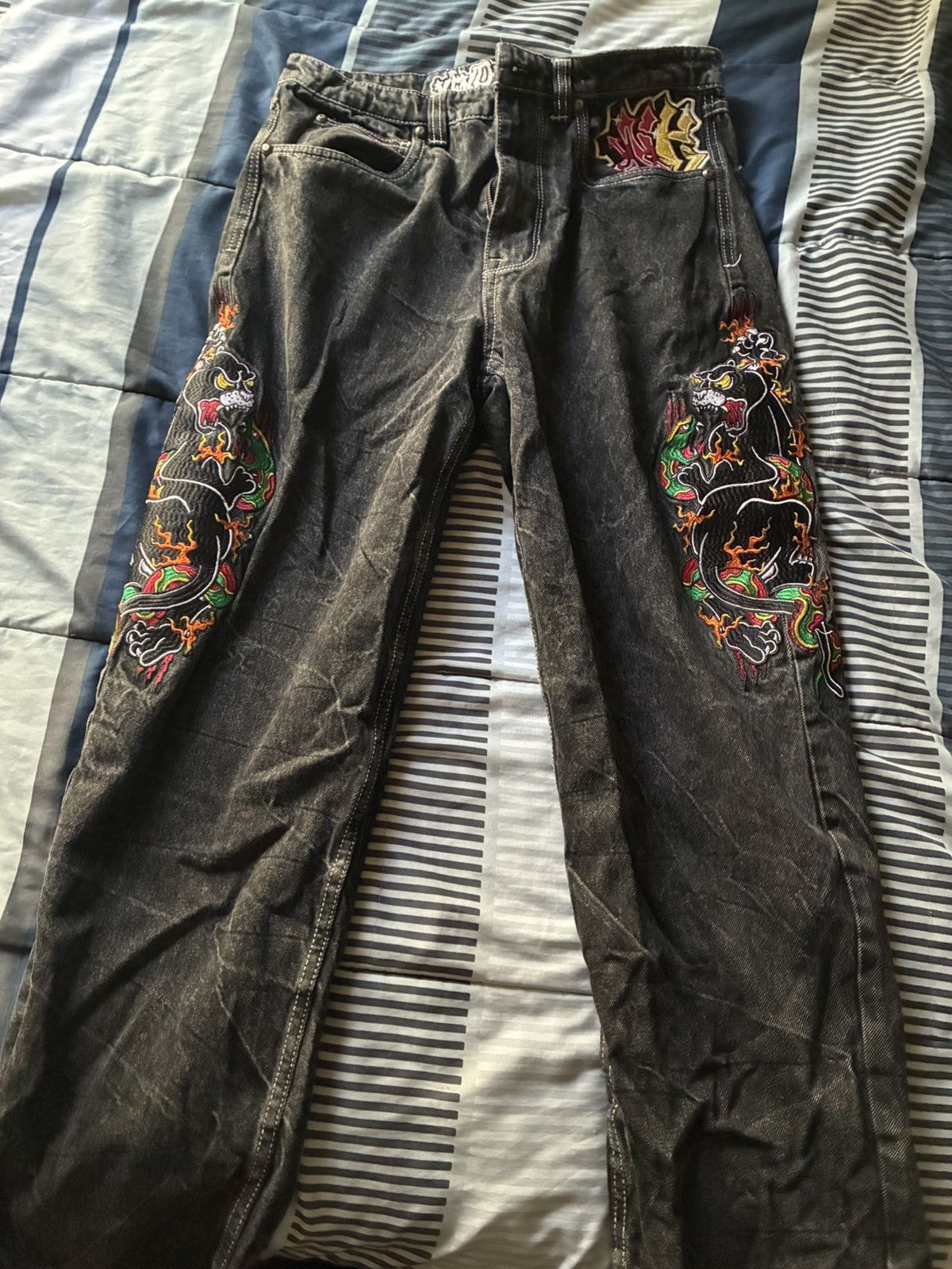 Ninth Hall Ninth Hall Graphic Dragon Denim Size US 33 - 1 Thumbnail