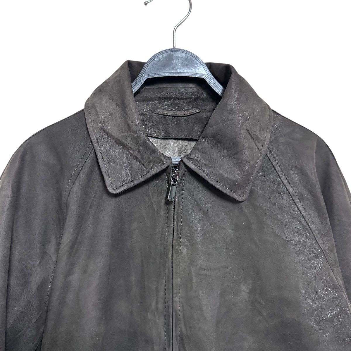 Max Mara Max Mara Bomber Leather Jacket Size S / US 4 / IT 40 - 3 Thumbnail
